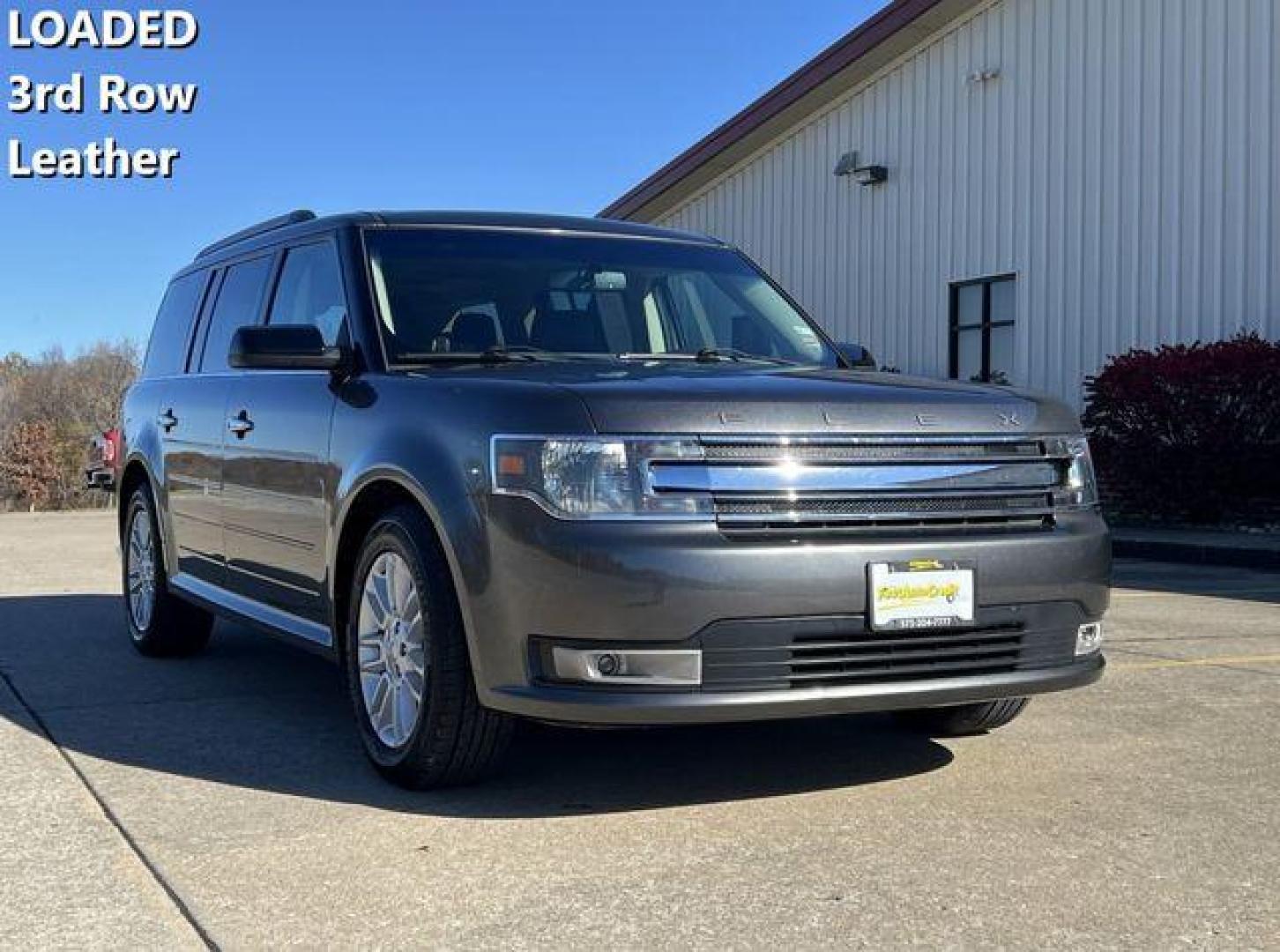2017 GRAY /Black FORD FLEX SEL (2FMGK5C84HB) with an 3.5L engine, Automatic transmission, located at 2990 Old Orchard Rd., Jackson, MO, 63755, 37.354214, -89.612106 - Photo#0