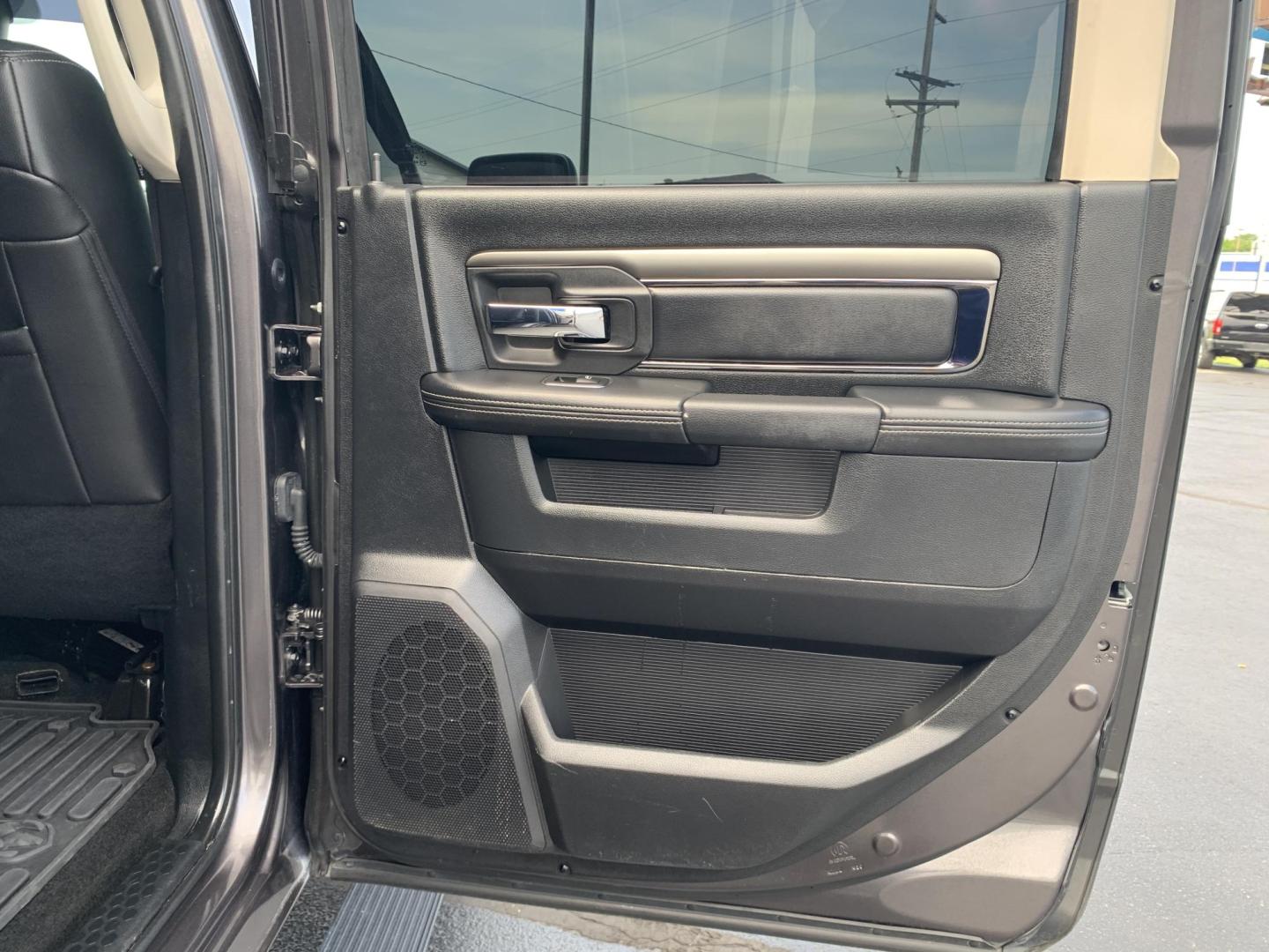 2015 GRAY /Black Leather/Cloth RAM 1500 SPORT (1C6RR7MT7FS) with an 5.7L V8 engine, Automatic transmission, located at 506 S. Kingshighway, Cape Girardeau, MO, 63703, (573) 235-5000, 37.294991, -89.553635 - 2015 Ram 1500 Sport 167xxx miles 4x4 5.7L V8 Automatic Leather Navigation Backup Camera Heated Seats Heated Steering Wheel Power Driver Seat Power Running Boards Bluetooth 20" Wheels Cruise Remote Start Power Windows/Locks/Mirrors We have financing available and we accept trades! Fi - Photo#13