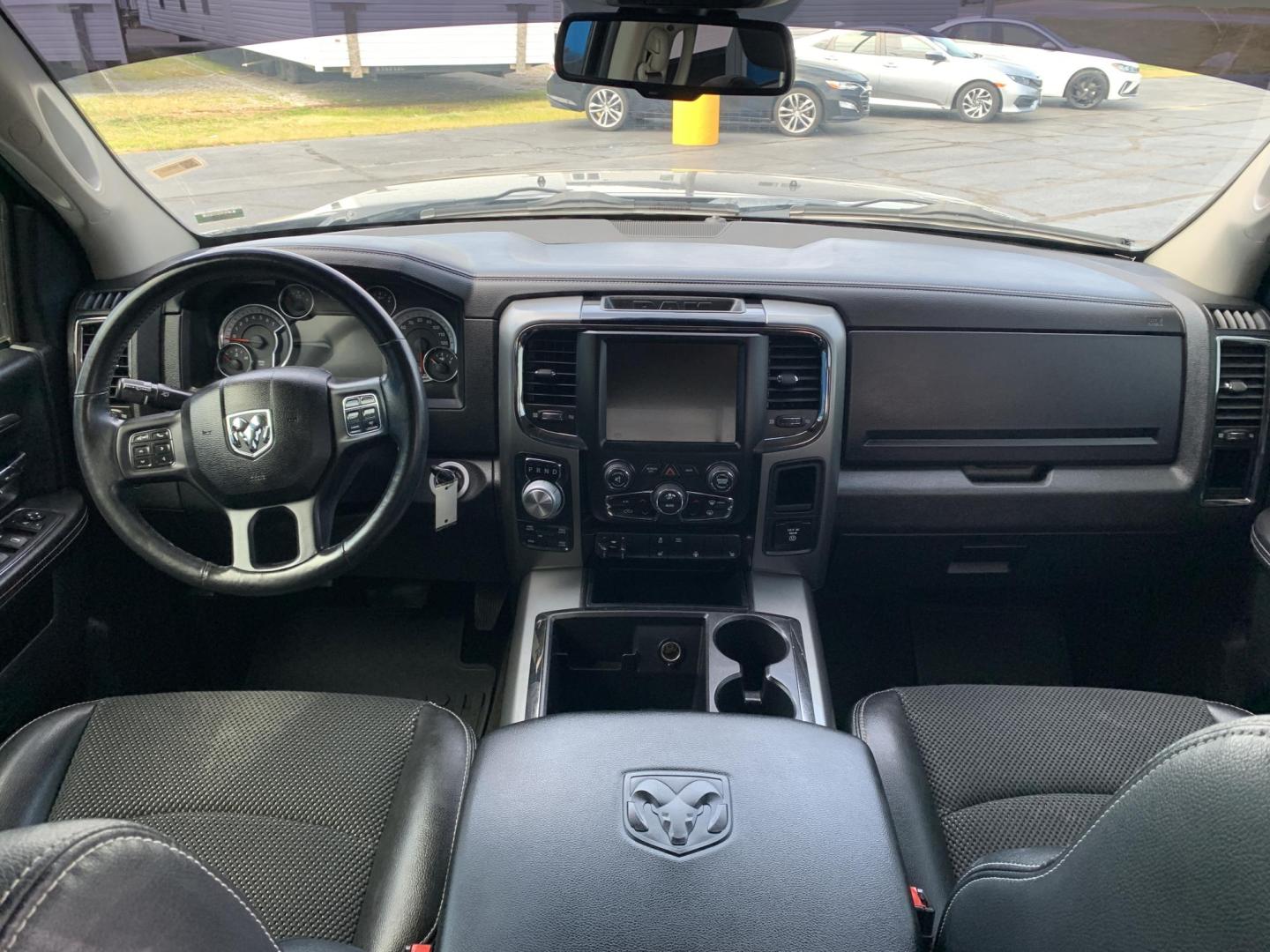2015 GRAY /Black Leather/Cloth RAM 1500 SPORT (1C6RR7MT7FS) with an 5.7L V8 engine, Automatic transmission, located at 506 S. Kingshighway, Cape Girardeau, MO, 63703, (573) 235-5000, 37.294991, -89.553635 - 2015 Ram 1500 Sport 167xxx miles 4x4 5.7L V8 Automatic Leather Navigation Backup Camera Heated Seats Heated Steering Wheel Power Driver Seat Power Running Boards Bluetooth 20" Wheels Cruise Remote Start Power Windows/Locks/Mirrors We have financing available and we accept trades! Fi - Photo#15