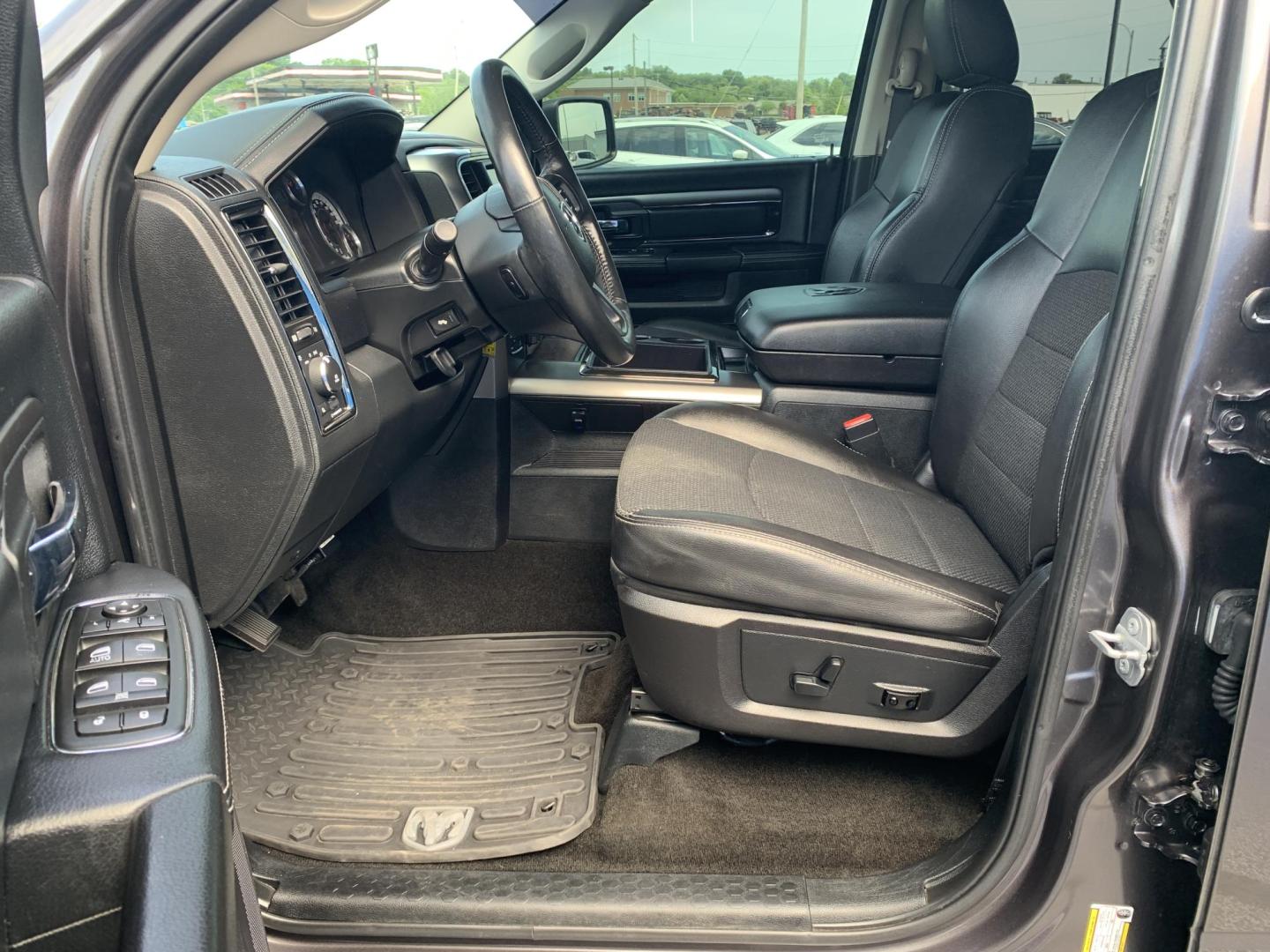 2015 GRAY /Black Leather/Cloth RAM 1500 SPORT (1C6RR7MT7FS) with an 5.7L V8 engine, Automatic transmission, located at 506 S. Kingshighway, Cape Girardeau, MO, 63703, (573) 235-5000, 37.294991, -89.553635 - 2015 Ram 1500 Sport 167xxx miles 4x4 5.7L V8 Automatic Leather Navigation Backup Camera Heated Seats Heated Steering Wheel Power Driver Seat Power Running Boards Bluetooth 20" Wheels Cruise Remote Start Power Windows/Locks/Mirrors We have financing available and we accept trades! Fi - Photo#20
