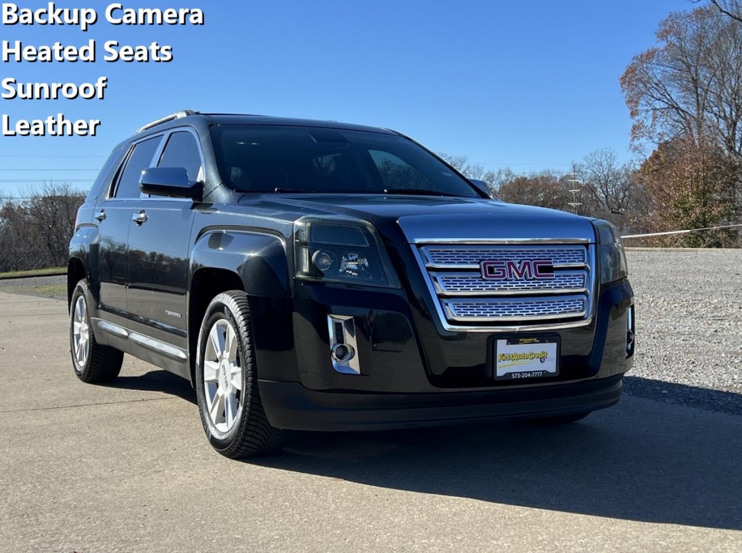 2013 BLACK /Black GMC TERRAIN SLT (2GKFLVEK6D6) with an 2.4L engine, Automatic transmission, located at 2990 Old Orchard Rd., Jackson, MO, 63755, 37.354214, -89.612106 - Photo#0