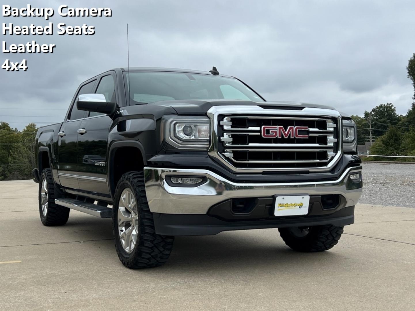 2018 BLACK /BLACK LEATHER GMC SIERRA 1500 SLT (3GTU2NEC3JG) with an 5.3L V8 engine, Automatic transmission, located at 2990 Old Orchard Rd., Jackson, MO, 63755, 37.354214, -89.612106 - 2018 GMC Sierra 1500 SLT 162xxx miles 4x4 5.3L V8 Automatic Leather New Tires Backup Camera Power/Heated Seats Bluetooth Cruise Power Windows/Locks/Mirrors We have financing available and we accept trades! Fill out a credit application on our website or come by today! If you have any qu - Photo#0