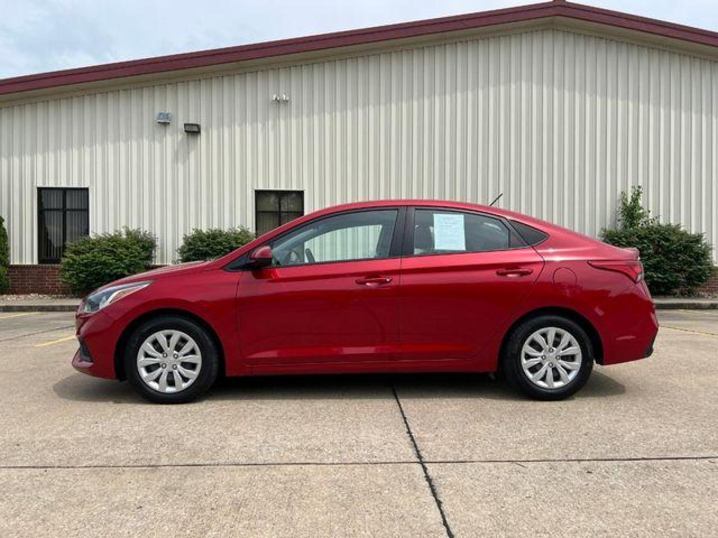 2020 RED /Black HYUNDAI ACCENT SE (3KPC24A61LE) with an 1.6L engine, Continuously Variable transmission, located at 2990 Old Orchard Rd., Jackson, MO, 63755, 37.354214, -89.612106 - Photo#3