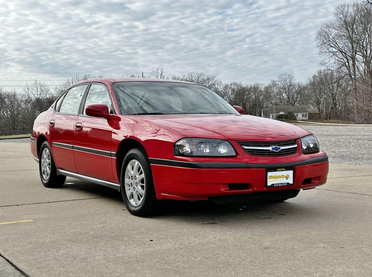2003 RED CHEVROLET IMPALA (2G1WF52E339) with an 3.4L engine, Automatic transmission, located at 2990 Old Orchard Rd., Jackson, MO, 63755, 37.354214, -89.612106 - Photo#0