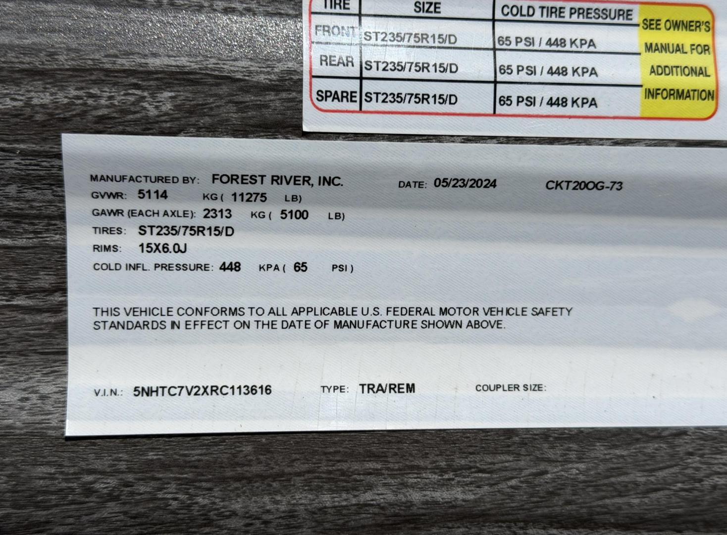 2024 GREY /Gray Forest River Timberwolf Mini Loft (5NHTC7V2XRC) , located at 2990 Old Orchard Rd., Jackson, MO, 63755, 37.354214, -89.612106 - We have financing available and we accept trades! Fill out a credit application on our website or come by today! If you have any questions, give us a call at (573) 204-7777 or visit our website at firstautocredit.com. - Photo#39