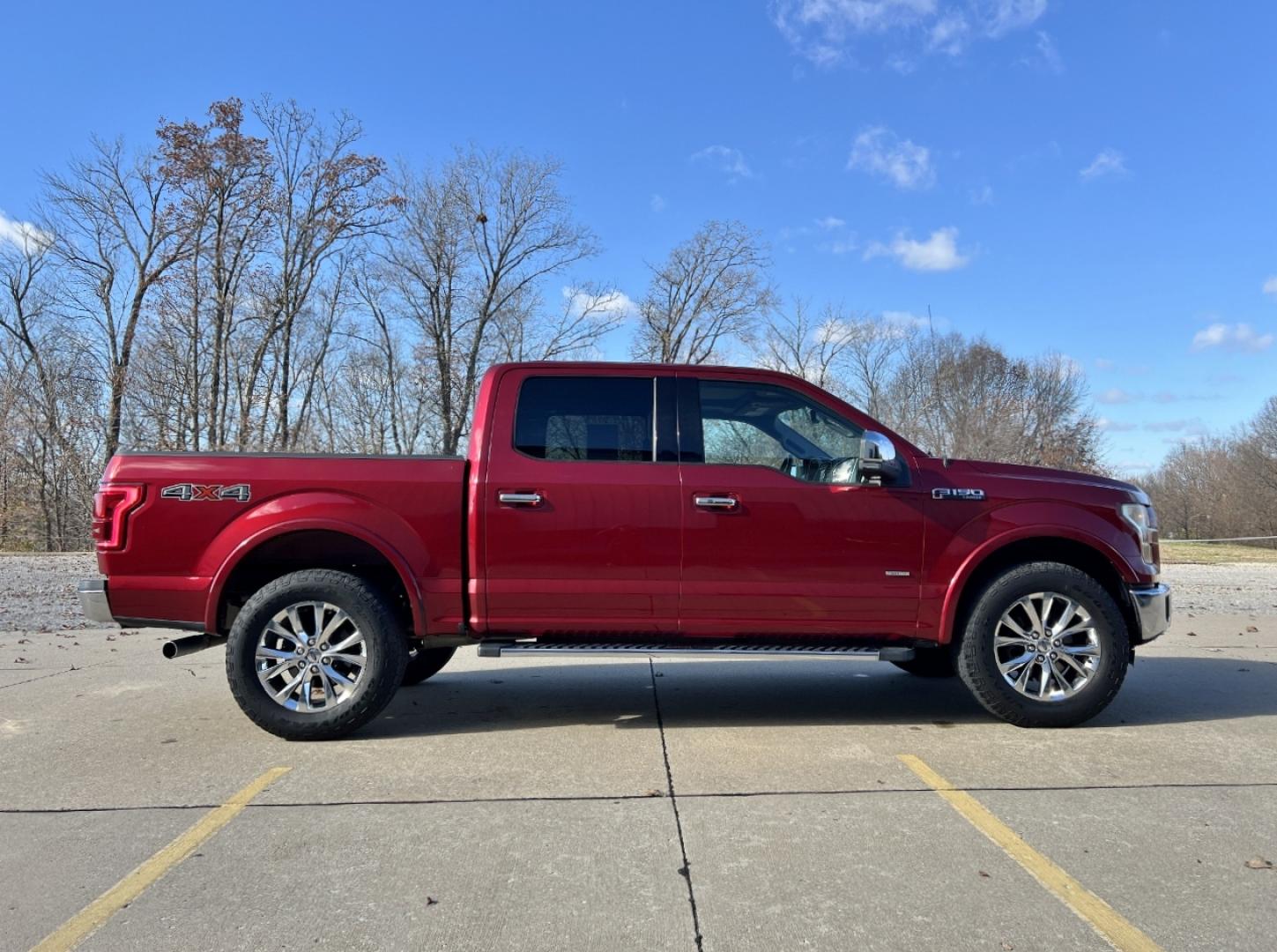 2015 RED /Black Leather FORD F150 LARIAT (1FTEW1EG5FF) with an 3.5L V6 engine, Automatic transmission, located at 2990 Old Orchard Rd., Jackson, MO, 63755, 37.354214, -89.612106 - 2015 Ford F-150 Lariat 115xxx miles 4x4 3.5L V6 Automatic Leather Navigation Power/Heated/Cooled Seats Backup Camera Sunroof Bluetooth Remote Start Cruise Power Windows/Locks/Mirrors We have financing available and we accept trades! Fill out a credit application on our website or come - Photo#11
