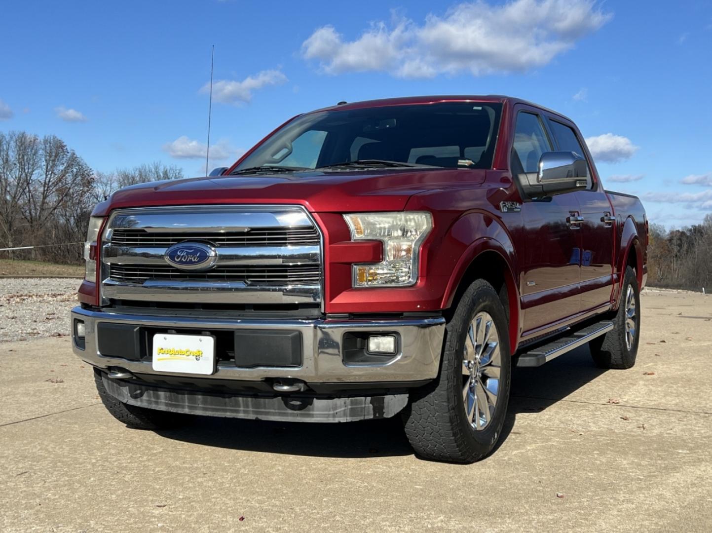 2015 RED /Black Leather FORD F150 LARIAT (1FTEW1EG5FF) with an 3.5L V6 engine, Automatic transmission, located at 2990 Old Orchard Rd., Jackson, MO, 63755, 37.354214, -89.612106 - 2015 Ford F-150 Lariat 115xxx miles 4x4 3.5L V6 Automatic Leather Navigation Power/Heated/Cooled Seats Backup Camera Sunroof Bluetooth Remote Start Cruise Power Windows/Locks/Mirrors We have financing available and we accept trades! Fill out a credit application on our website or come - Photo#9