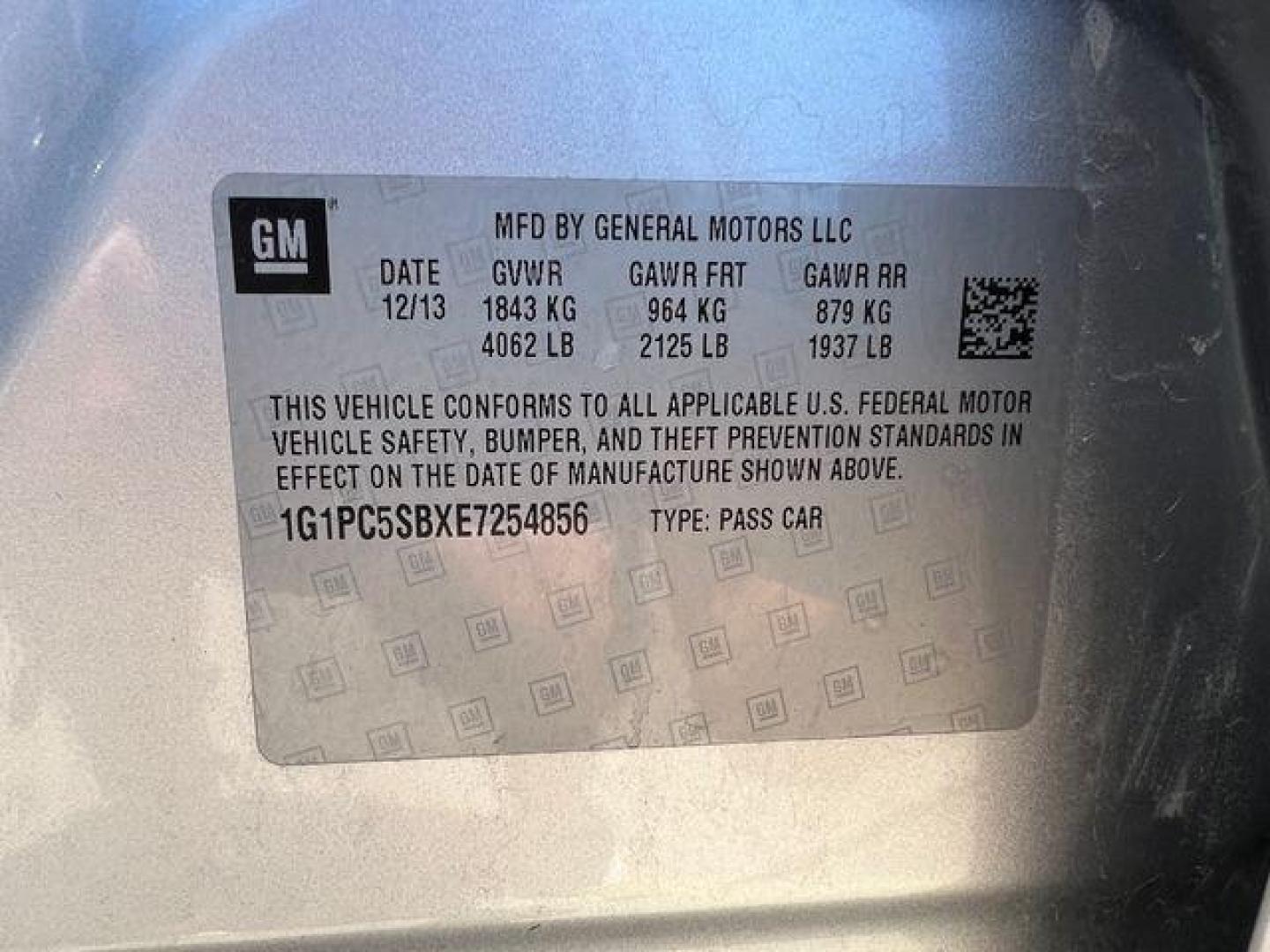 2014 SILVER /Jet Black/Sport Red CHEVROLET CRUZE LT (1G1PC5SBXE7) with an 1.4L engine, Automatic transmission, located at 2990 Old Orchard Rd., Jackson, MO, 63755, 37.354214, -89.612106 - Photo#42