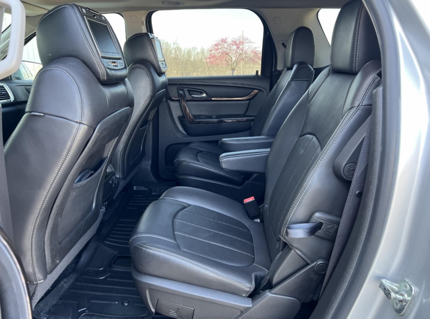2015 SILVER /Black Leather GMC ACADIA DENALI (1GKKRTKD2FJ) with an 3.6L V6 engine, Automatic transmission, located at 506 S. Kingshighway, Cape Girardeau, MO, 63703, (573) 235-5000, 37.294991, -89.553635 - 2015 GMC Acadia Denali 101xxx Front Wheel Drive 3.6L V6 Automatic Leather 3rd Row Navigation Rear Entertainment Power/Heated/Cooled Seats Heated Steering Wheel Backup Camera Sunroof Bluetooth Remote Start Cruise Power Windows/Locks/Mirrors We have financing available and we accept t - Photo#20