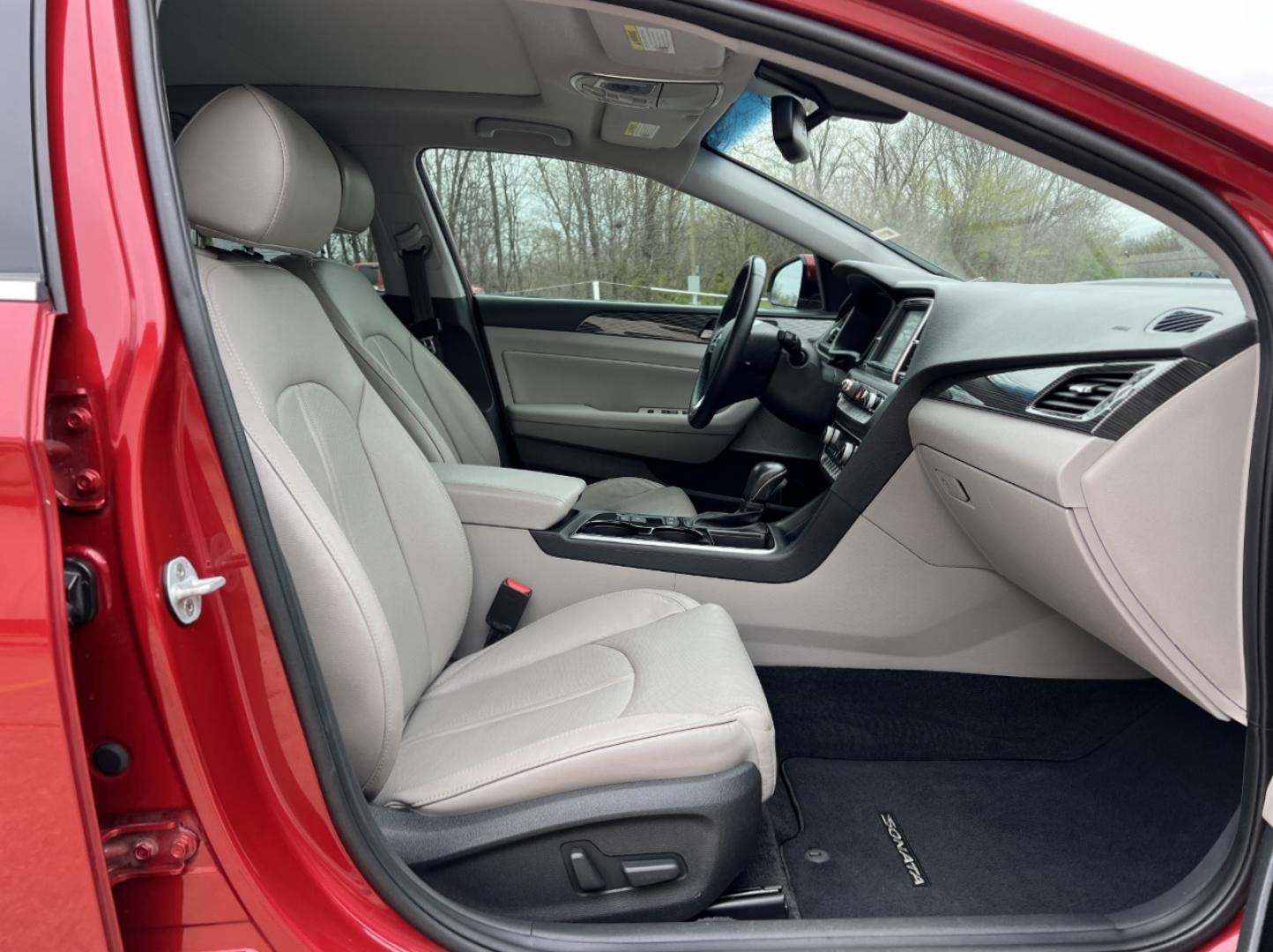 2019 RED /Gray Leather HYUNDAI SONATA LIMITED (5NPE34AF4KH) with an 2.4L 4 Cyl. engine, Automatic transmission, located at 2990 Old Orchard Rd., Jackson, MO, 63755, 37.354214, -89.612106 - 2019 Hyundai Sonata Limited 130xxx miles Front Wheel Drive 2.4L 4 Cyl. Automatic Leather Navigation Power/Heated/Cooled Seats Heated Steering Wheel Backup Camera Sunroof Bluetooth Cruise Power Windows/Locks/Mirrors We have financing available and we accept trades! Fill out a credit app - Photo#17