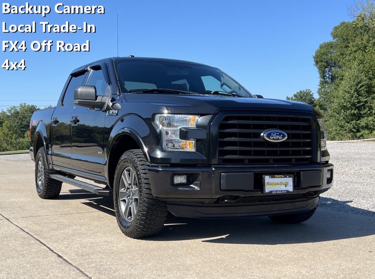 2015 BLACK /Black Ford F-150 XLT SuperCrew 6.5-ft. Bed 4WD (1FTEW1EP8FF) with an 2.7L V6 DOHC 24V engine, 6-Speed Automatic transmission, located at 2990 Old Orchard Rd., Jackson, MO, 63755, 37.354214, -89.612106 - 2015 Ford F-150 XLT 169xxx miles 4x4 2.7L V6 Automatic Backup Camera Bluetooth Cruise Power Windows/Locks/Mirrors We have financing available and we accept trades! Fill out a credit application on our website or come by today! If you have any questions give us a call at (573) 204-7777 or - Photo#0