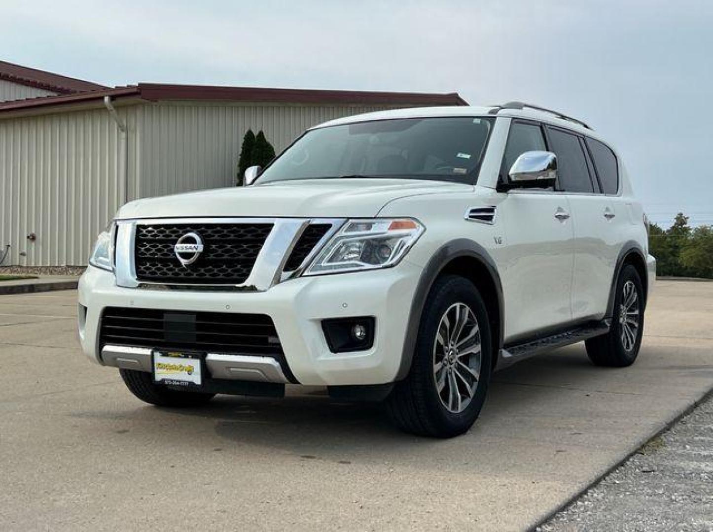 2018 WHITE /Black NISSAN ARMADA SL (JN8AY2NC2JX) with an 5.6L engine, Automatic transmission, located at 2990 Old Orchard Rd., Jackson, MO, 63755, 37.354214, -89.612106 - Photo#9