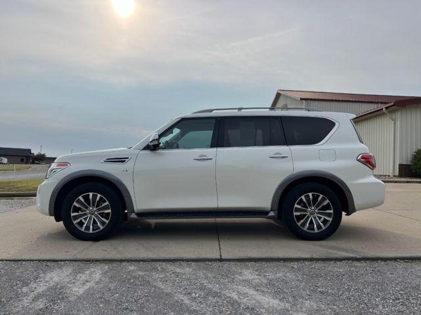 2018 WHITE /Black NISSAN ARMADA SL (JN8AY2NC2JX) with an 5.6L engine, Automatic transmission, located at 2990 Old Orchard Rd., Jackson, MO, 63755, 37.354214, -89.612106 - Photo#10