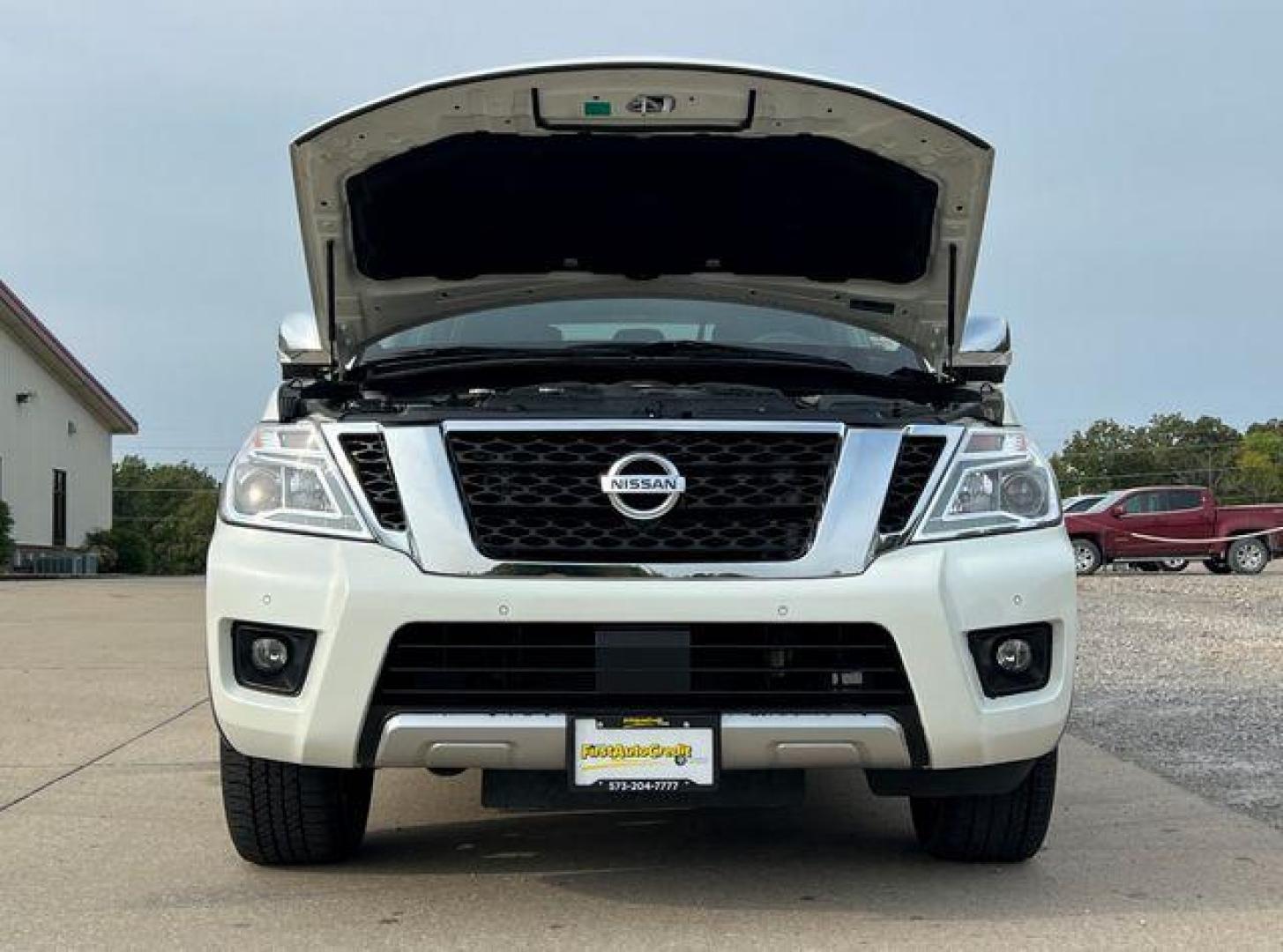 2018 WHITE /Black NISSAN ARMADA SL (JN8AY2NC2JX) with an 5.6L engine, Automatic transmission, located at 2990 Old Orchard Rd., Jackson, MO, 63755, 37.354214, -89.612106 - Photo#41