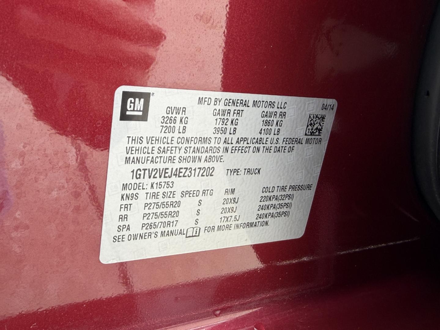 2014 MAROON /Black Leather GMC Sierra 1500 SLT Crew Cab 4WD (1GTV2VEJ4EZ) with an 6.2L V8 engine, Automatic transmission, located at 2990 Old Orchard Rd., Jackson, MO, 63755, 37.354214, -89.612106 - *** SALVAGE TITLE *** 2014 GMC Sierra 1500 SLT Only 91xxx miles 4x4 6.2L V8 Automatic Leather Navigation Power/Heated Seats Backup Camera Bluetooth Remote Start Cruise Power Windows/Locks/Mirrors We have financing available and we accept trades! Fill out a credit application on our web - Photo#46