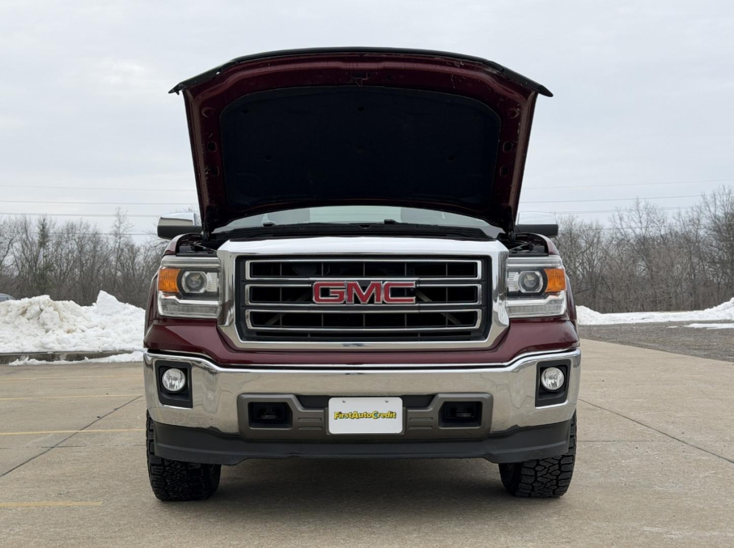 2014 MAROON /Black Leather GMC Sierra 1500 SLT Crew Cab 4WD (1GTV2VEJ4EZ) with an 6.2L V8 engine, Automatic transmission, located at 2990 Old Orchard Rd., Jackson, MO, 63755, 37.354214, -89.612106 - *** SALVAGE TITLE *** 2014 GMC Sierra 1500 SLT Only 91xxx miles 4x4 6.2L V8 Automatic Leather Navigation Power/Heated Seats Backup Camera Bluetooth Remote Start Cruise Power Windows/Locks/Mirrors We have financing available and we accept trades! Fill out a credit application on our web - Photo#33