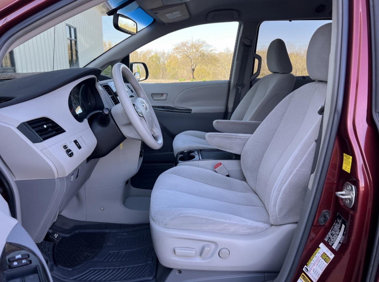 2011 MAROON /Gray Cloth Toyota Sienna LE 8-Pass V6 (5TDKK3DC4BS) with an 3.5L V6 engine, Automatic transmission, located at 506 S. Kingshighway, Cape Girardeau, MO, 63703, (573) 235-5000, 37.294991, -89.553635 - 2011 Toyota Sienna LE Local 1-Owner 199xxx miles Front Wheel Drive 3.5L V6 Automatic 3rd Row Power Driver Seat Backup Camera Cruise Power Windows/Locks/Mirrors We have financing available and we accept trades! Fill out a credit application on our website or come by today! If you have any - Photo#12
