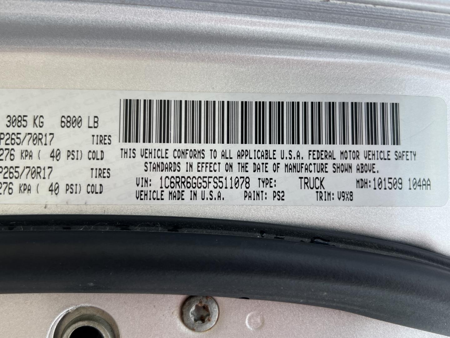 2015 SILVER /Gray Cloth RAM 1500 SLT Quad Cab 2WD (1C6RR6GG5FS) with an 3.6L V6 engine, Automatic transmission, located at 506 S. Kingshighway, Cape Girardeau, MO, 63703, (573) 235-5000, 37.294991, -89.553635 - 2015 Ram 1500 SLT 96xxx miles Rear Wheel Drive 3.6L V6 Automatic Bluetooth Cruise Power Windows/Locks/Mirrors We have financing available and we accept trades! Fill out a credit application on our website or come by today! If you have any questions, give us a call at (573) 235-5000 or visit - Photo#45