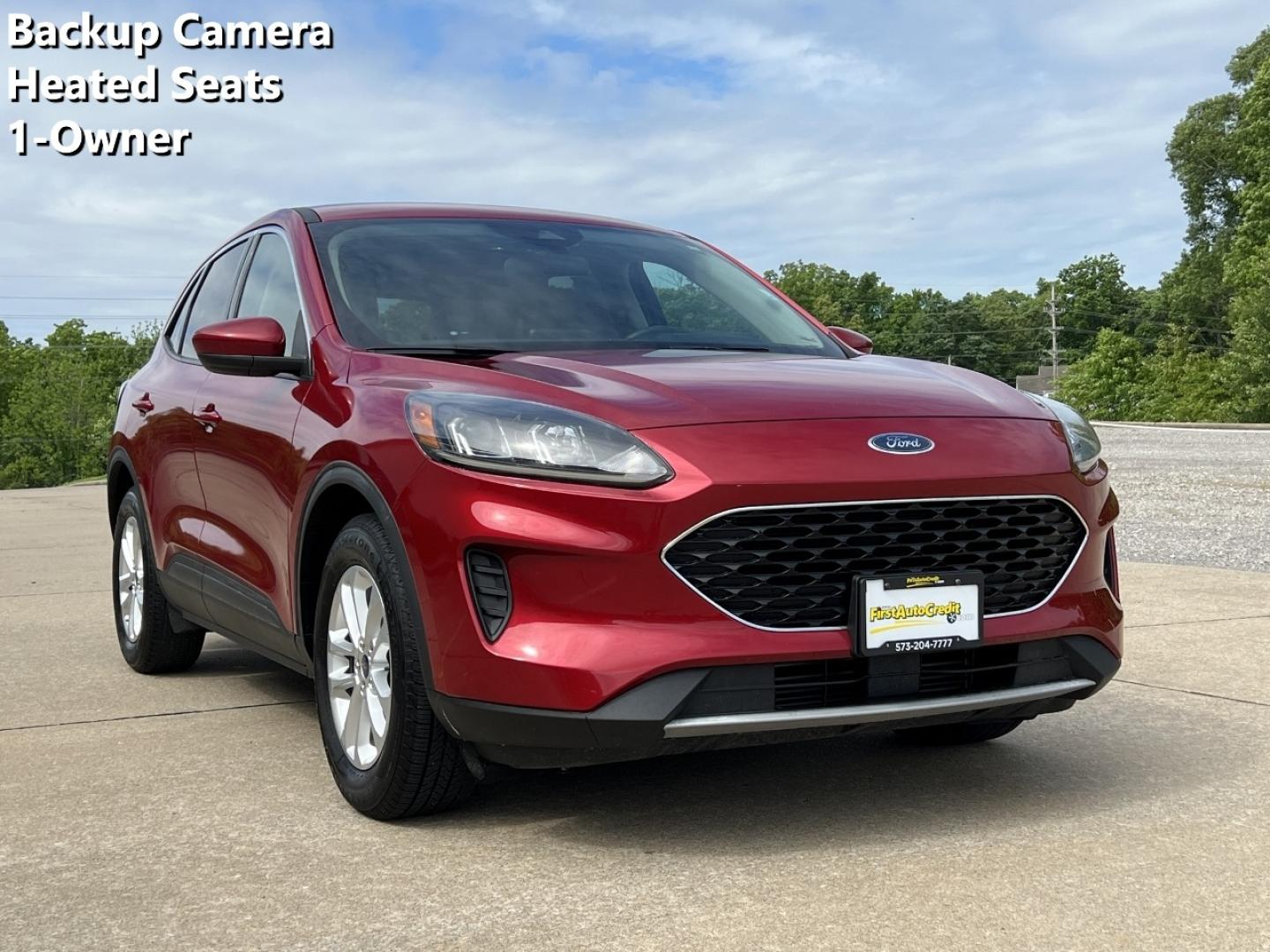 2020 RED /Gray Cloth Ford Escape SE (1FMCU0G65LU) with an 1.5L 3 Cyl. engine, Automatic transmission, located at 2990 Old Orchard Rd., Jackson, MO, 63755, 37.354214, -89.612106 - 2020 Ford Escape SE 1-Owner 105xxx miles Front Wheel Drive 1.5L 3 Cyl. Automatic Backup Camera Heated Seats Power Driver Seat Bluetooth Cruise Power Windows/Locks/Mirrors We have financing available and we accept trades! Fill out a credit application on our website or come by today! If - Photo#0
