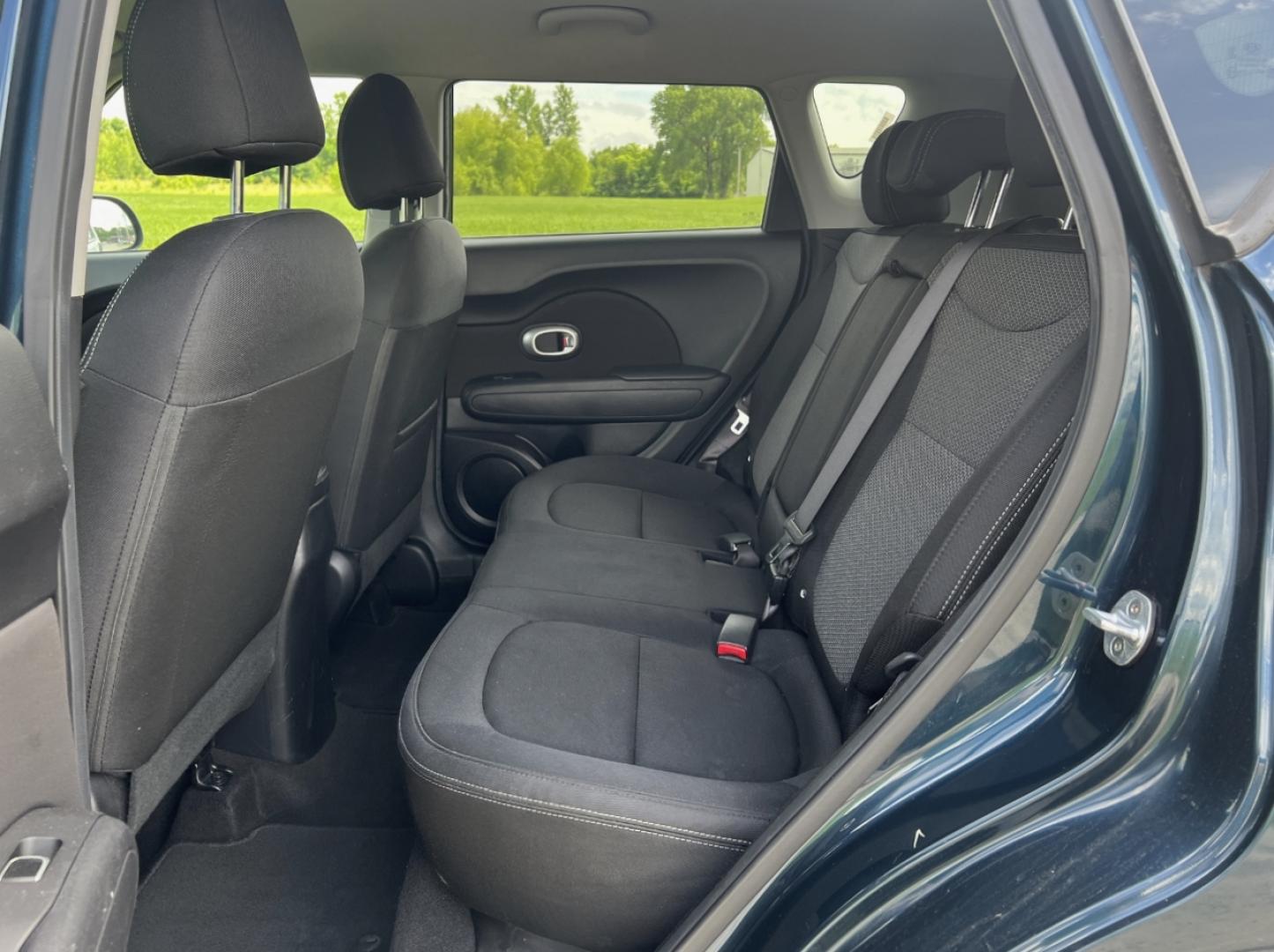 2018 BLUE /Black Cloth Kia Soul + (KNDJP3A51J7) with an 2.0L 4 Cyl. engine, Automatic transmission, located at 506 S. Kingshighway, Cape Girardeau, MO, 63703, (573) 235-5000, 37.294991, -89.553635 - 2018 Kia Soul + 97xxx miles Front Wheel Drive 2.0L 4 Cyl. Automatic Backup Camera Bluetooth Cruise Power Windows/Locks/Mirrors We have financing available and we accept trades! Fill out a credit application on our website or come by today! If you have any questions, give us a call at (573) - Photo#14