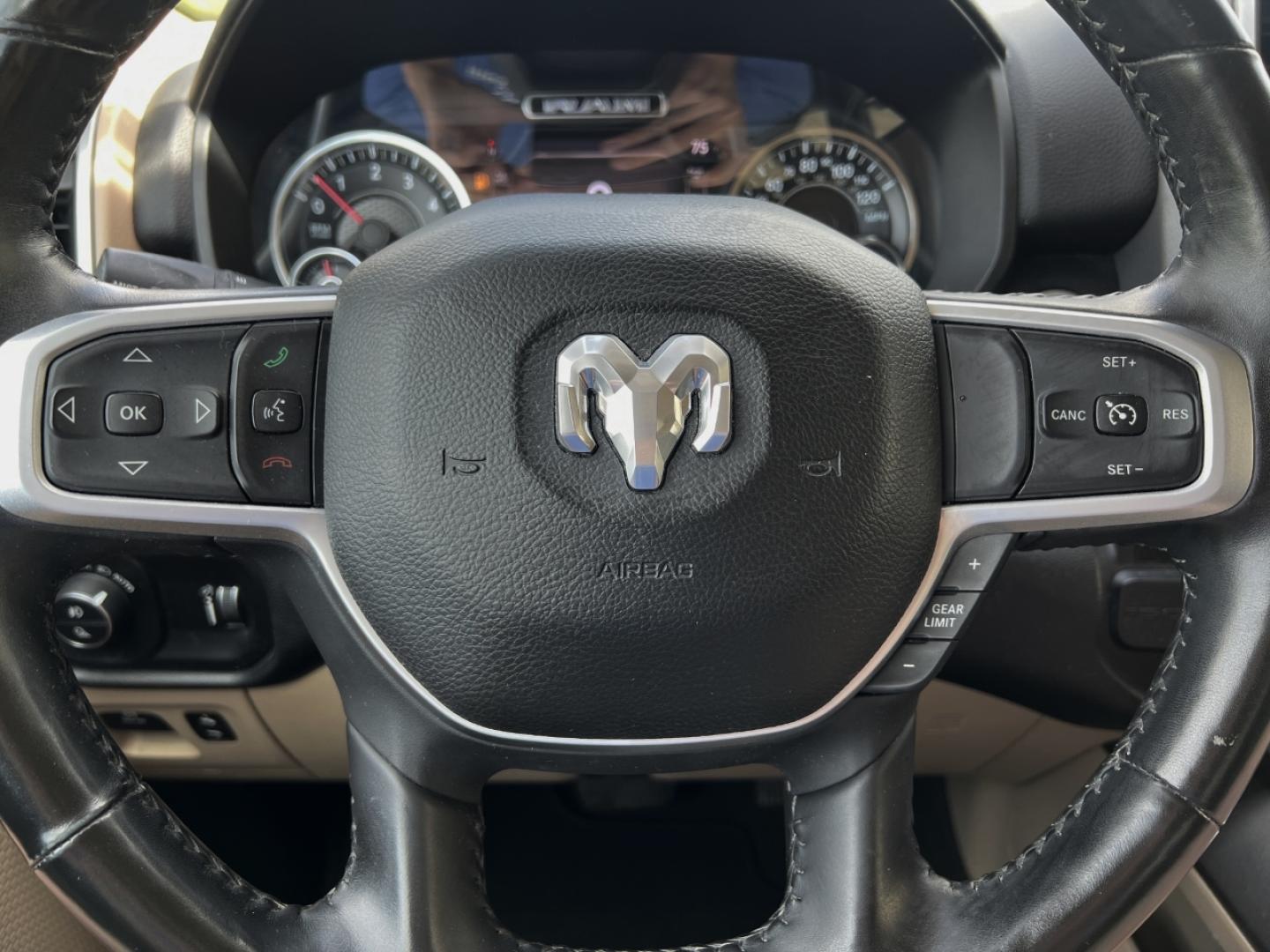 2021 MAROON /Gray Cloth RAM 1500 Big Horn Quad Cab 2WD (1C6RREBT8MN) with an 3.6L V6 engine, Automatic transmission, located at 506 S. Kingshighway, Cape Girardeau, MO, 63703, (573) 235-5000, 37.294991, -89.553635 - 2021 Ram 1500 Big Horn 58xxx miles Rear Wheel Drive 5.7L V8 Automatic Navigation Backup Camera Power Driver Seat Heated Seats Heated Steering Wheel Bluetooth Remote Start Cruise Power Windows/Locks/Mirrors We have financing available and we accept trades! Fill out a credit application - Photo#23