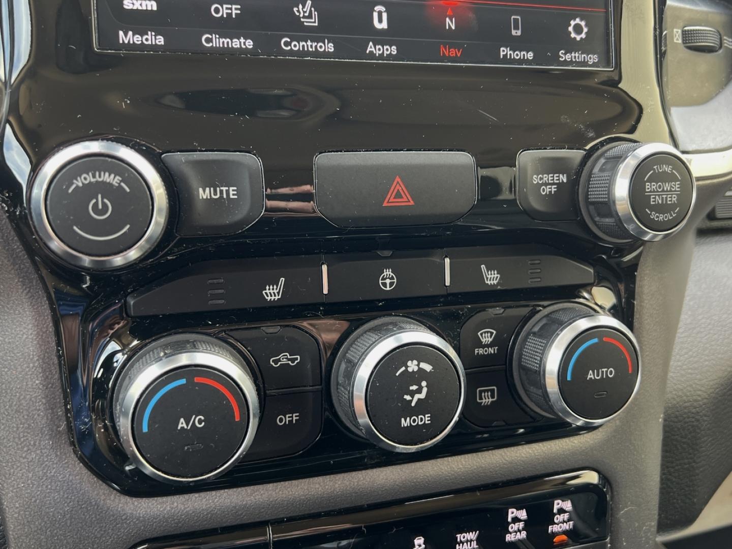 2021 MAROON /Gray Cloth RAM 1500 Big Horn Quad Cab 2WD (1C6RREBT8MN) with an 3.6L V6 engine, Automatic transmission, located at 506 S. Kingshighway, Cape Girardeau, MO, 63703, (573) 235-5000, 37.294991, -89.553635 - 2021 Ram 1500 Big Horn 58xxx miles Rear Wheel Drive 5.7L V8 Automatic Navigation Backup Camera Power Driver Seat Heated Seats Heated Steering Wheel Bluetooth Remote Start Cruise Power Windows/Locks/Mirrors We have financing available and we accept trades! Fill out a credit application - Photo#26