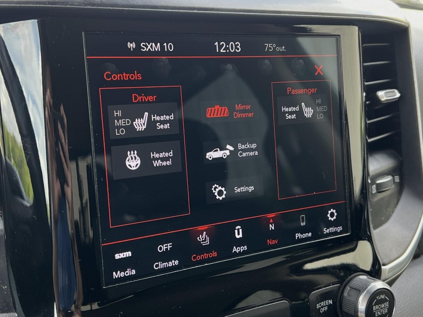 2021 MAROON /Gray Cloth RAM 1500 Big Horn Quad Cab 2WD (1C6RREBT8MN) with an 3.6L V6 engine, Automatic transmission, located at 506 S. Kingshighway, Cape Girardeau, MO, 63703, (573) 235-5000, 37.294991, -89.553635 - 2021 Ram 1500 Big Horn 58xxx miles Rear Wheel Drive 5.7L V8 Automatic Navigation Backup Camera Power Driver Seat Heated Seats Heated Steering Wheel Bluetooth Remote Start Cruise Power Windows/Locks/Mirrors We have financing available and we accept trades! Fill out a credit application - Photo#3