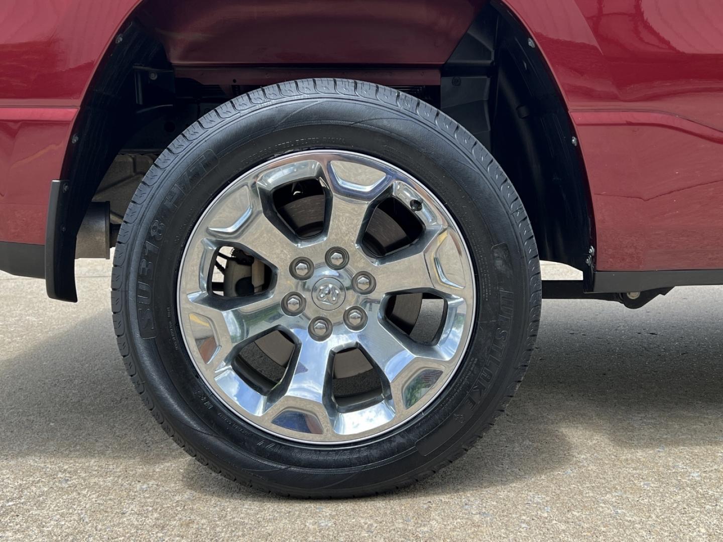 2021 MAROON /Gray Cloth RAM 1500 Big Horn Quad Cab 2WD (1C6RREBT8MN) with an 3.6L V6 engine, Automatic transmission, located at 506 S. Kingshighway, Cape Girardeau, MO, 63703, (573) 235-5000, 37.294991, -89.553635 - 2021 Ram 1500 Big Horn 58xxx miles Rear Wheel Drive 5.7L V8 Automatic Navigation Backup Camera Power Driver Seat Heated Seats Heated Steering Wheel Bluetooth Remote Start Cruise Power Windows/Locks/Mirrors We have financing available and we accept trades! Fill out a credit application - Photo#40