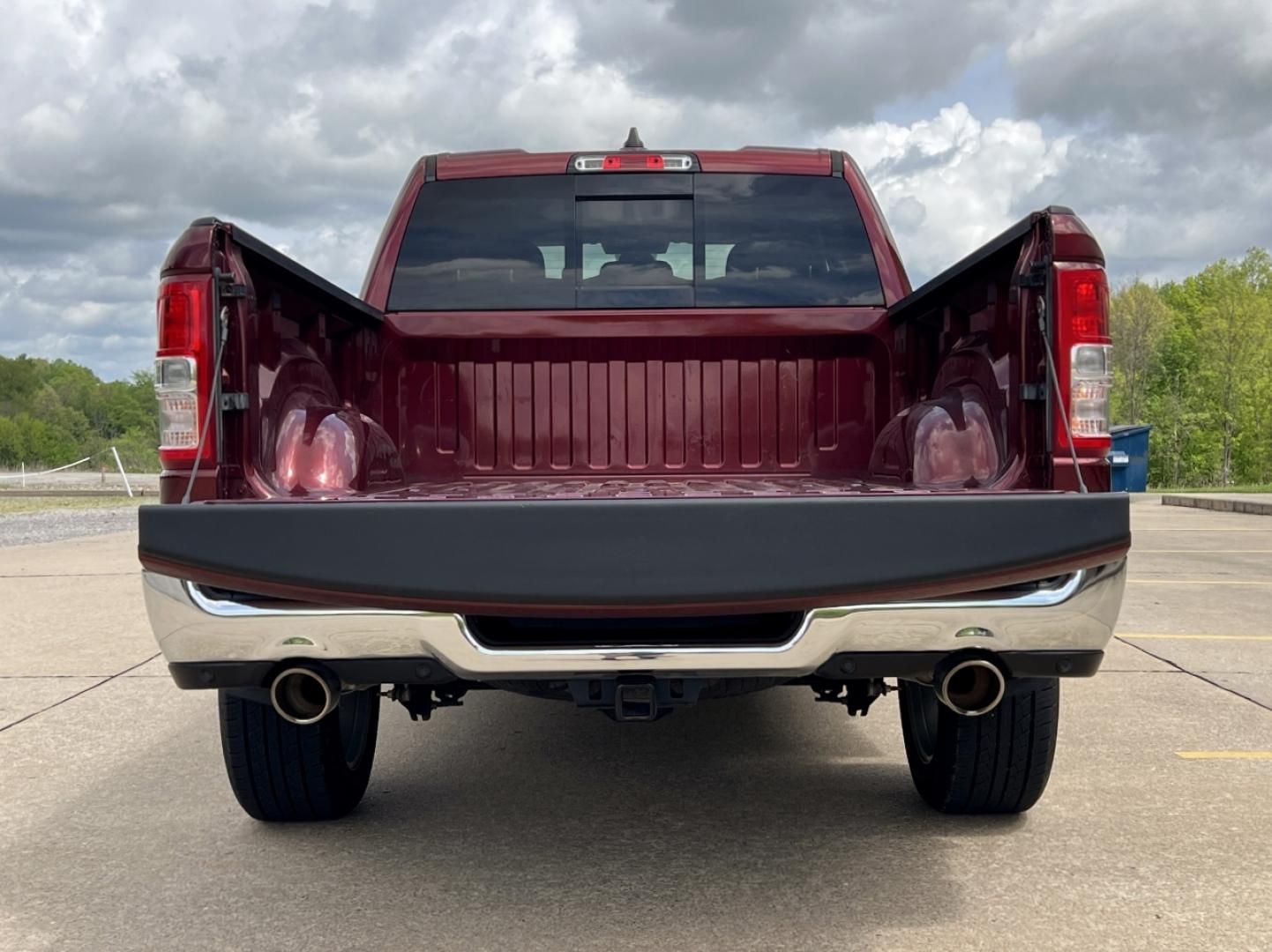 2021 MAROON /Gray Cloth RAM 1500 Big Horn Quad Cab 2WD (1C6RREBT8MN) with an 3.6L V6 engine, Automatic transmission, located at 506 S. Kingshighway, Cape Girardeau, MO, 63703, (573) 235-5000, 37.294991, -89.553635 - 2021 Ram 1500 Big Horn 58xxx miles Rear Wheel Drive 5.7L V8 Automatic Navigation Backup Camera Power Driver Seat Heated Seats Heated Steering Wheel Bluetooth Remote Start Cruise Power Windows/Locks/Mirrors We have financing available and we accept trades! Fill out a credit application - Photo#20