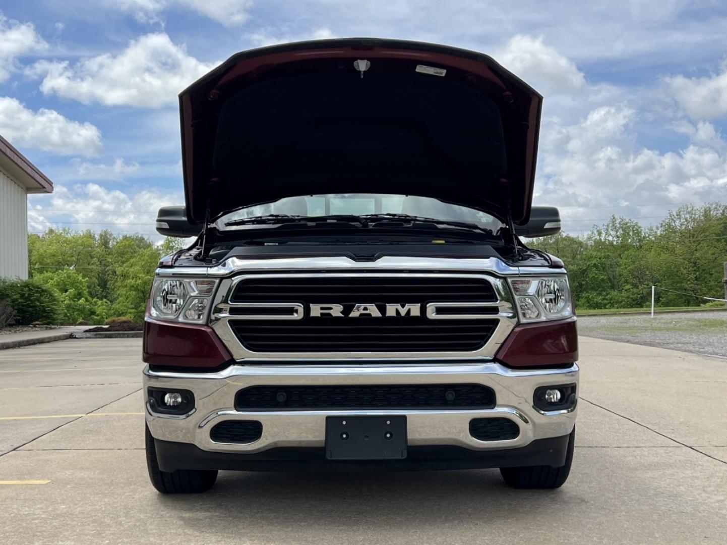2021 MAROON /Gray Cloth RAM 1500 Big Horn Quad Cab 2WD (1C6RREBT8MN) with an 3.6L V6 engine, Automatic transmission, located at 506 S. Kingshighway, Cape Girardeau, MO, 63703, (573) 235-5000, 37.294991, -89.553635 - 2021 Ram 1500 Big Horn 58xxx miles Rear Wheel Drive 5.7L V8 Automatic Navigation Backup Camera Power Driver Seat Heated Seats Heated Steering Wheel Bluetooth Remote Start Cruise Power Windows/Locks/Mirrors We have financing available and we accept trades! Fill out a credit application - Photo#35