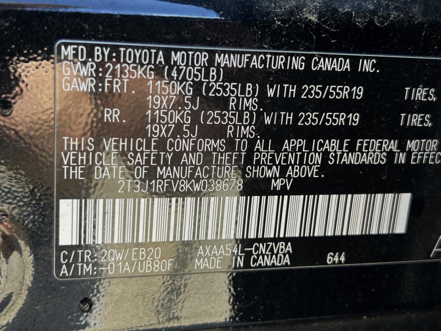 2019 BLACK /Black Leather Toyota RAV4 Adventure AWD (2T3J1RFV8KW) with an 2.5L 4 Cyl. engine, Automatic transmission, located at 506 S. Kingshighway, Cape Girardeau, MO, 63703, (573) 235-5000, 37.294991, -89.553635 - 2019 Toyota RAV4 Adventure 105xxx miles All Wheel Drive 2.5L 4 Cyl. Automatic Leather Backup Camera Power Driver Seat Bluetooth Cruise Power Windows/Locks/Mirrors We have financing available and we accept trades! Fill out a credit application on our website or come by today! If you have - Photo#44
