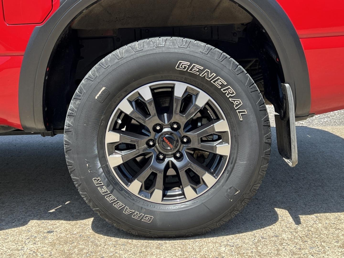 2021 RED /Black Leather/Cloth Nissan Titan PRO-4X (1N6AA1ED5MN) with an 5.6L V8 engine, Automatic transmission, located at 506 S. Kingshighway, Cape Girardeau, MO, 63703, (573) 235-5000, 37.294991, -89.553635 - 2021 Nissan Titan PRO-4X 1-Owner 136xxx miles 4x4 5.6L V8 Automatic Navigation Backup Camera Power Driver Seat Bluetooth Cruise Power Windows/Locks/Mirrors We have financing available and we accept trades! Fill out a credit application on our website or come by today! If you have any qu - Photo#37