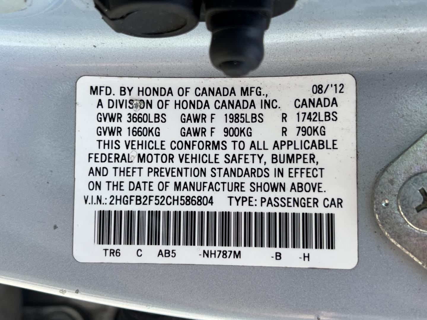 2012 BLUE /Gray Cloth Honda Civic LX Sedan 5-Speed AT (2HGFB2F52CH) with an 1.8L 4 Cyl. engine, Automatic transmission, located at 506 S. Kingshighway, Cape Girardeau, MO, 63703, (573) 235-5000, 37.294991, -89.553635 - 2012 Honda Civic LX 112xxx miles Front Wheel Drive 1.8L 4 Cyl. Automatic Cruise Power Windows/Locks/Mirrors We have financing available and we accept trades! Fill out a credit application on our website or come by today! If you have any questions, give us a call at (573) 235-5000 or visit ou - Photo#40