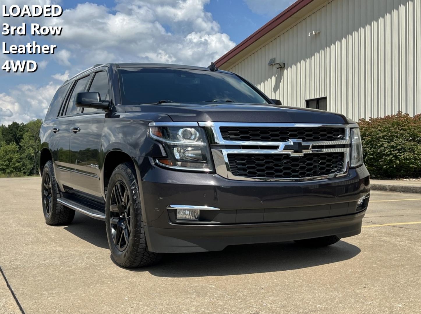 2017 GRAY /Black Leather Chevrolet Tahoe Premier 4WD (1GNSKCKC3HR) with an 5.3L V8 engine, Automatic transmission, located at 2990 Old Orchard Rd., Jackson, MO, 63755, 37.354214, -89.612106 - 2017 Chevrolet Tahoe 1500 Premier 174xxx miles 4 Wheel Drive 5.3L V8 Automatic Leather 3rd Row Navigation Rear Entertainment Power/Heated/Cooled Seats Heated Rear Seats Heated Steering Wheel Backup Camera Sunroof Bluetooth Remote Start Cruise Power Windows/Locks/Mirrors We have fin - Photo#0