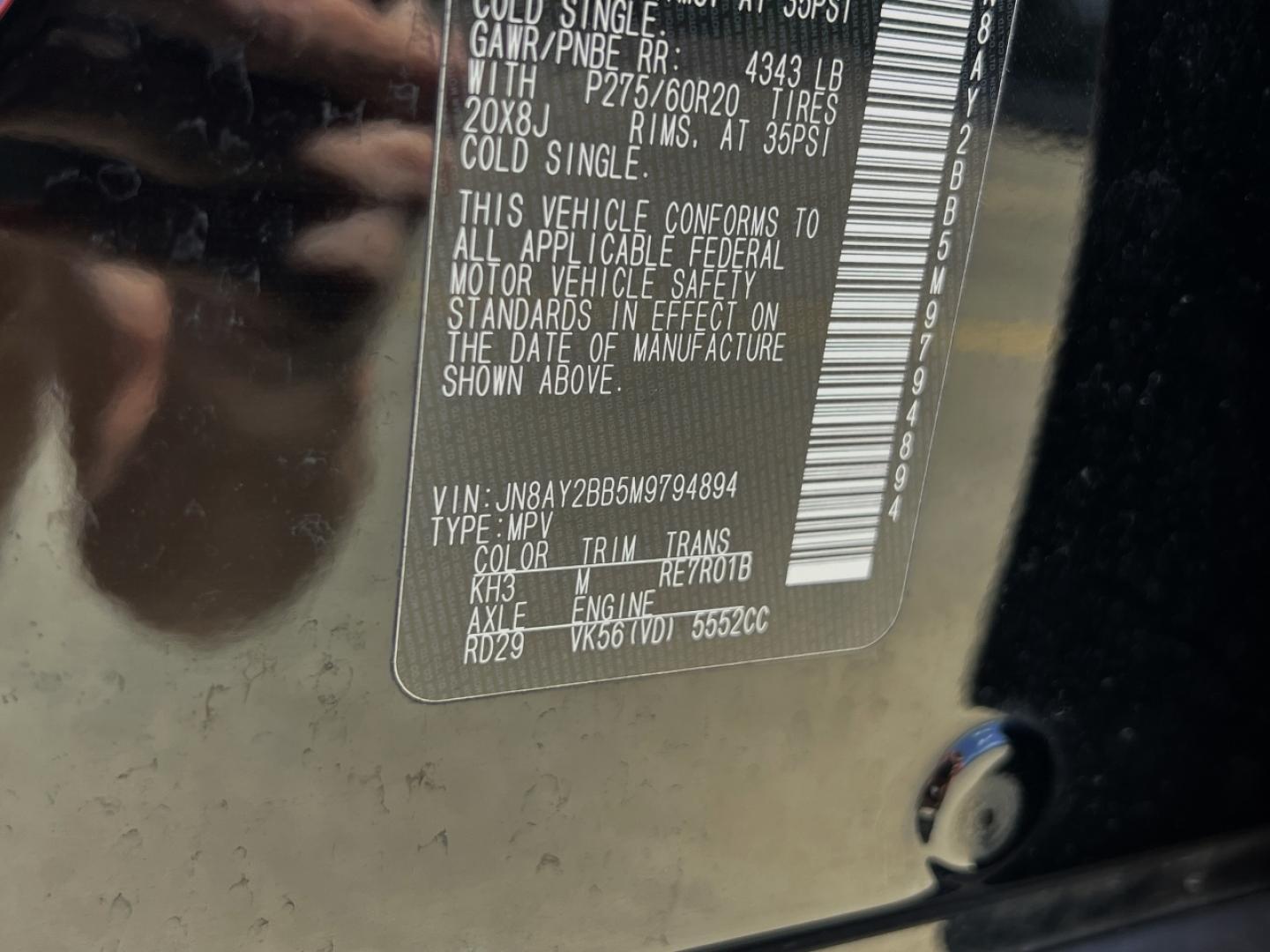 2021 BLACK /Tan Leather Nissan Armada SL AWD (JN8AY2BB5M9) with an 5.6L V8 engine, Automatic transmission, located at 2990 Old Orchard Rd., Jackson, MO, 63755, 37.354214, -89.612106 - 2021 Nissan Armada SL 105xxx miles 4 Wheel Drive 5.6L V8 Automatic Leather 3rd Row Navigation Power/Heated Seats Backup Camera Sunroof Bluetooth Remote Start Cruise Power Windows/Locks/Mirrors We have financing available and we accept trades! Fill out a credit application on our websi - Photo#56