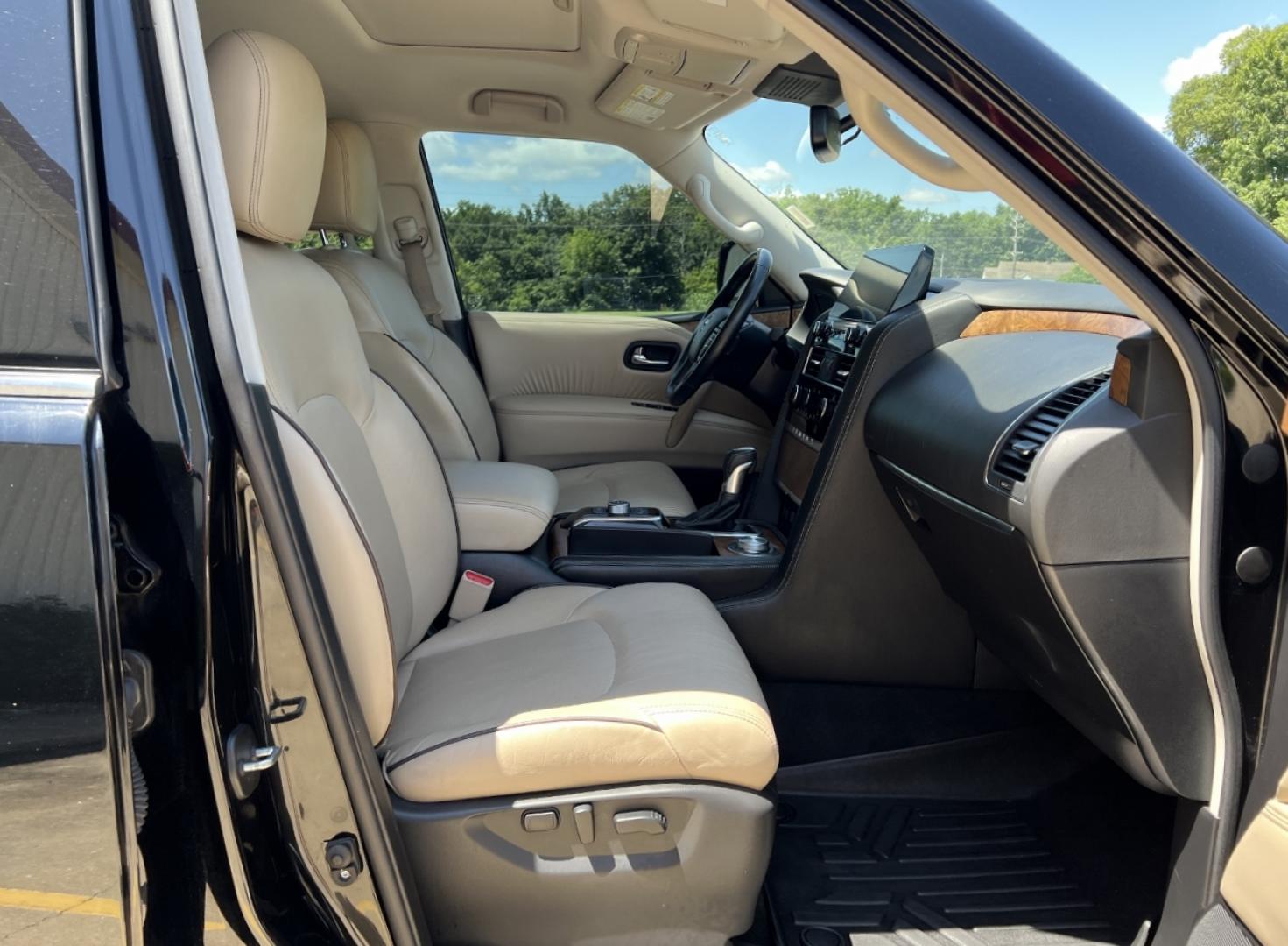 2021 BLACK /Tan Leather Nissan Armada SL AWD (JN8AY2BB5M9) with an 5.6L V8 engine, Automatic transmission, located at 2990 Old Orchard Rd., Jackson, MO, 63755, 37.354214, -89.612106 - 2021 Nissan Armada SL 105xxx miles 4 Wheel Drive 5.6L V8 Automatic Leather 3rd Row Navigation Power/Heated Seats Backup Camera Sunroof Bluetooth Remote Start Cruise Power Windows/Locks/Mirrors We have financing available and we accept trades! Fill out a credit application on our websi - Photo#19