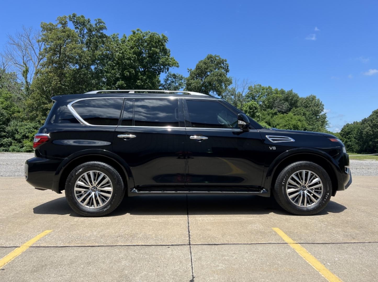 2021 BLACK /Tan Leather Nissan Armada SL AWD (JN8AY2BB5M9) with an 5.6L V8 engine, Automatic transmission, located at 2990 Old Orchard Rd., Jackson, MO, 63755, 37.354214, -89.612106 - 2021 Nissan Armada SL 105xxx miles 4 Wheel Drive 5.6L V8 Automatic Leather 3rd Row Navigation Power/Heated Seats Backup Camera Sunroof Bluetooth Remote Start Cruise Power Windows/Locks/Mirrors We have financing available and we accept trades! Fill out a credit application on our websi - Photo#11