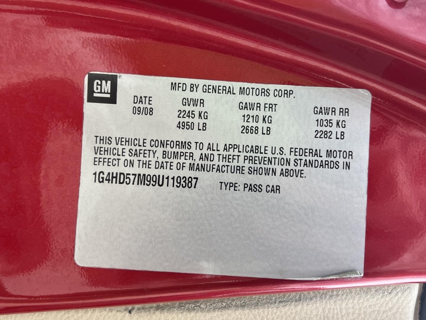 2009 RED /Tan Leather Buick Lucerne CXL (1G4HD57M99U) with an 3.9L V6 engine, Automatic transmission, located at 506 S. Kingshighway, Cape Girardeau, MO, 63703, (573) 235-5000, 37.294991, -89.553635 - 2009 Buick Lucerne CXL Local 1-Owner 100xxx miles Front Wheel Drive 3.9L V6 Automatic Leather Power/Heated Seats Heated Steering Wheel Cruise Power Windows/Locks/Mirrors We have financing available and we accept trades! Fill out a credit application on our website or come by today! If yo - Photo#37