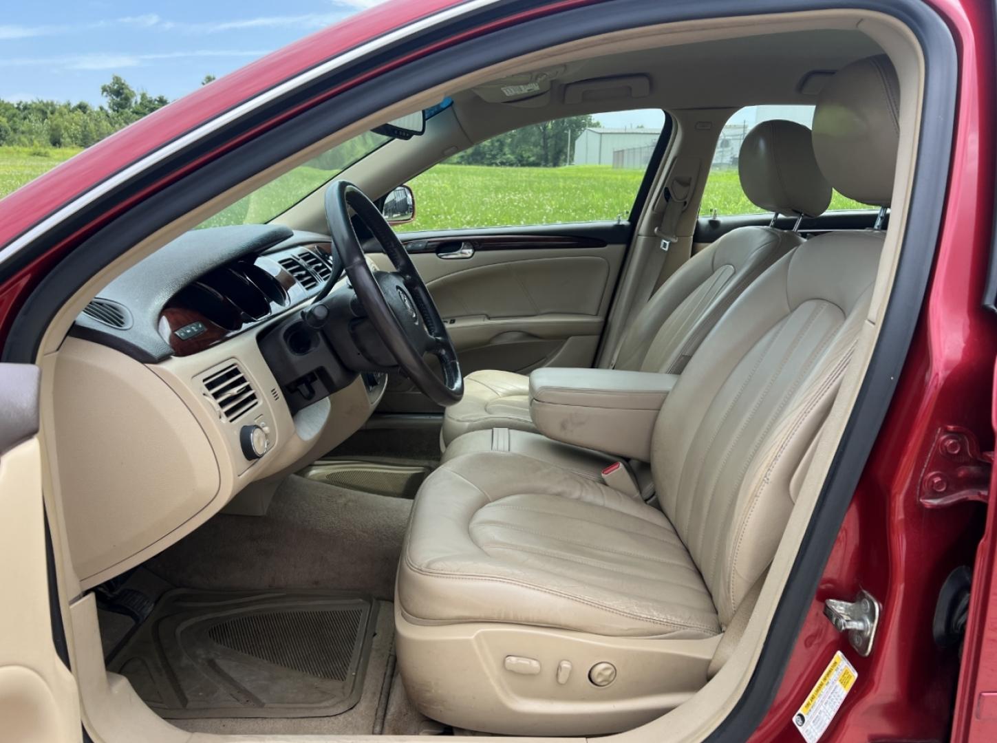 2009 RED /Tan Leather Buick Lucerne CXL (1G4HD57M99U) with an 3.9L V6 engine, Automatic transmission, located at 506 S. Kingshighway, Cape Girardeau, MO, 63703, (573) 235-5000, 37.294991, -89.553635 - 2009 Buick Lucerne CXL Local 1-Owner 100xxx miles Front Wheel Drive 3.9L V6 Automatic Leather Power/Heated Seats Heated Steering Wheel Cruise Power Windows/Locks/Mirrors We have financing available and we accept trades! Fill out a credit application on our website or come by today! If yo - Photo#12