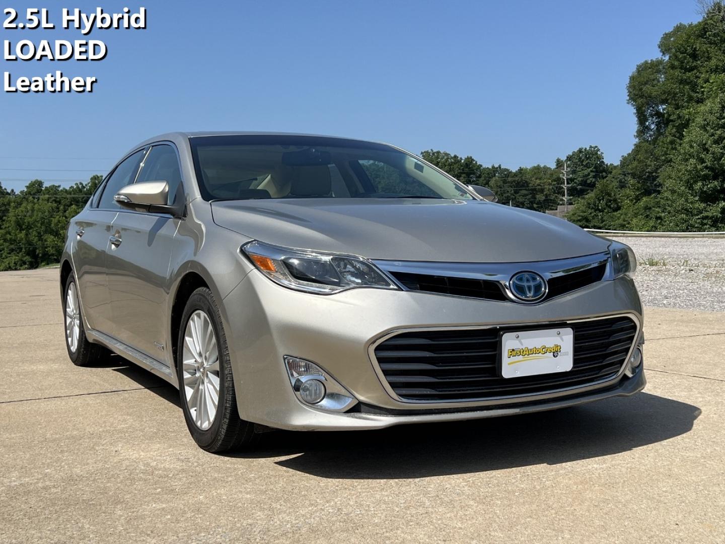 2013 GOLD /Tan Leather Toyota Avalon Hybrid Limited (4T1BD1EB8DU) with an 2.5L 4 Cyl. Hybrid engine, Continuously Variable Transmission transmission, located at 2990 Old Orchard Rd., Jackson, MO, 63755, 37.354214, -89.612106 - 2013 Toyota Avalon Hybrid 124xxx miles Front Wheel Drive 2.5L 4 Cyl. Hybrid Automatic Leather Power/Heated/Cooled Seats Heated Rear Seats Backup Camera Sunroof Bluetooth Cruise Power Windows/Locks/Mirrors We have financing available and we accept trades! Fill out a credit application on - Photo#0