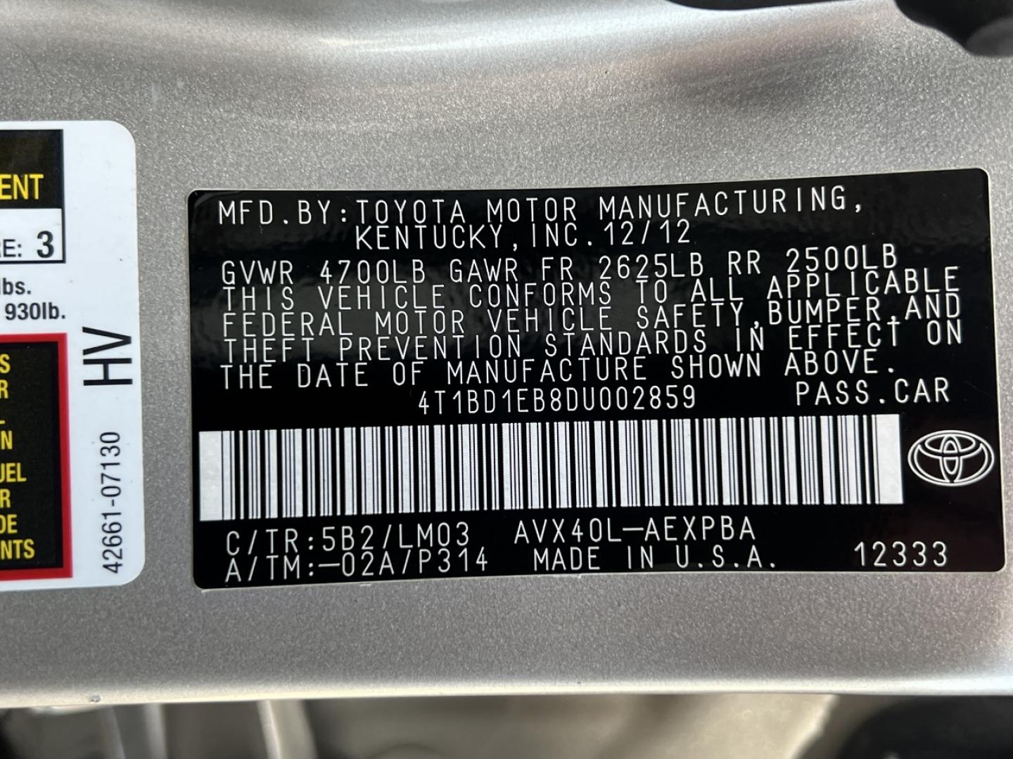 2013 GOLD /Tan Leather Toyota Avalon Hybrid Limited (4T1BD1EB8DU) with an 2.5L 4 Cyl. Hybrid engine, Continuously Variable Transmission transmission, located at 2990 Old Orchard Rd., Jackson, MO, 63755, 37.354214, -89.612106 - 2013 Toyota Avalon Hybrid 124xxx miles Front Wheel Drive 2.5L 4 Cyl. Hybrid Automatic Leather Power/Heated/Cooled Seats Heated Rear Seats Backup Camera Sunroof Bluetooth Cruise Power Windows/Locks/Mirrors We have financing available and we accept trades! Fill out a credit application on - Photo#45