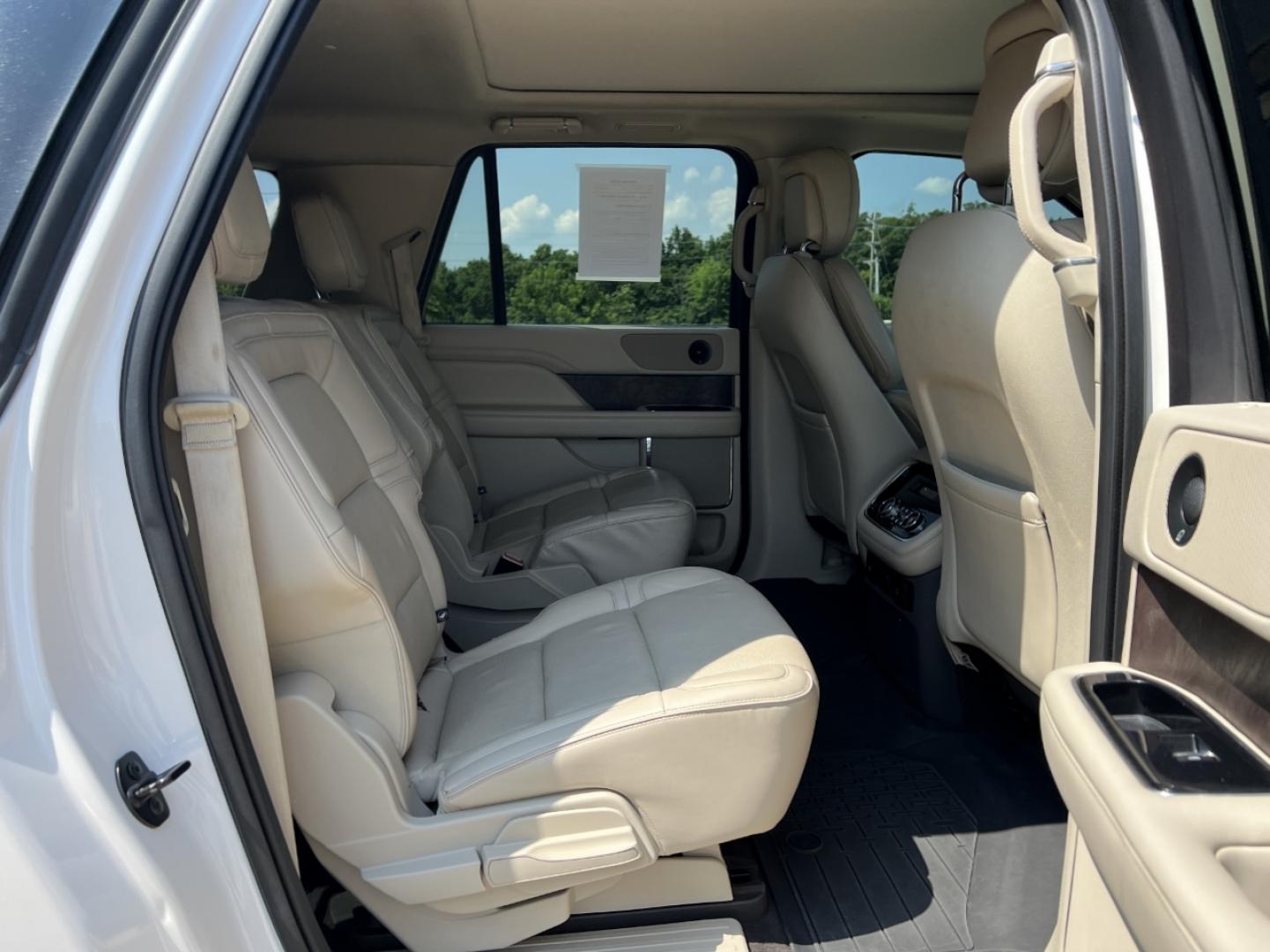 2019 WHITE /Tan Leather Lincoln Navigator L Select 4WD (5LMJJ3JT4KE) with an 3.5L V6 engine, Automatic transmission, located at 506 S. Kingshighway, Cape Girardeau, MO, 63703, (573) 235-5000, 37.294991, -89.553635 - 2019 Lincoln Navigator L Select 156xxx miles 4x4 3.5L V6 Automatic Leather 3rd Row Power/Heated Seats Heated Rear Seats Backup Camera Sunroof Bluetooth Power Running Boards Remote Start Cruise Power Windows/Locks/Mirrors We have financing available and we accept trades! Fill out a cr - Photo#21