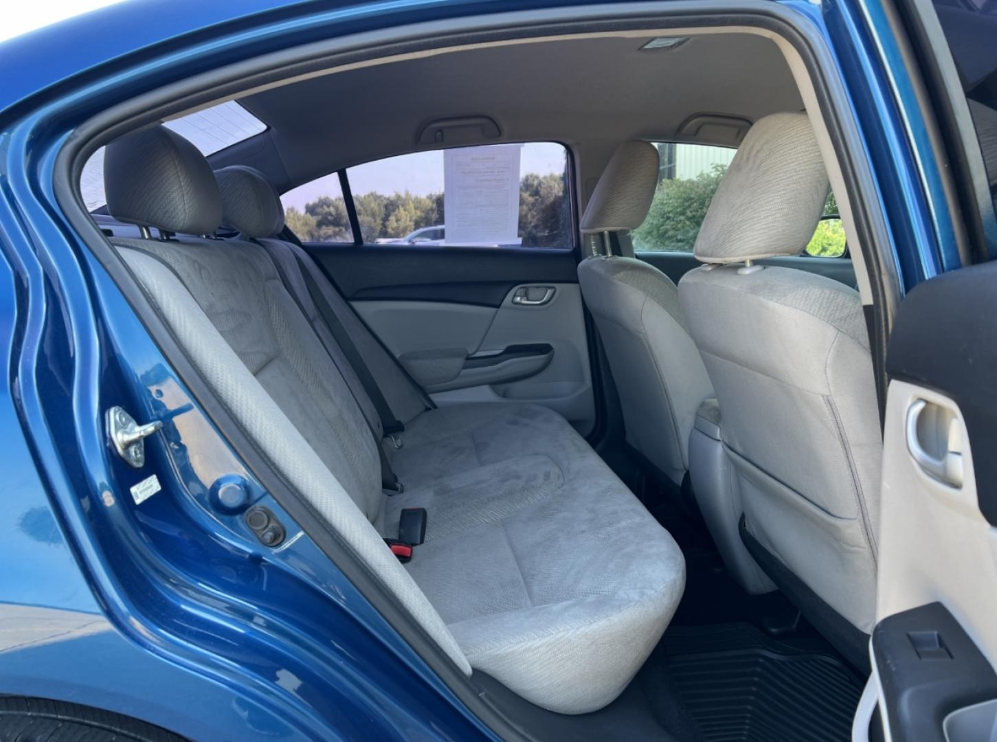 2013 BLUE /Gray Cloth Honda Civic LX Sedan (19XFB2F52DE) with an 1.8L 4 Cyl. engine, Automatic transmission, located at 2990 Old Orchard Rd., Jackson, MO, 63755, 37.354214, -89.612106 - 2013 Honda Civic LX 120xxx miles Front Wheel Drive 1.8L 4 Cyl. Automatic Backup Camera Bluetooth Cruise Power Windows/Locks/Mirrors We have financing available and we accept trades! Fill out a credit application on our website or come by today! If you have any questions, give us a call at - Photo#15