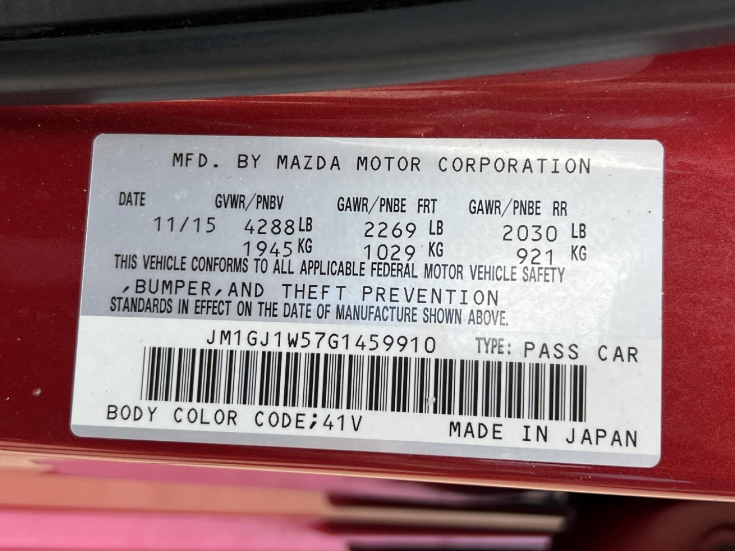 2016 RED /Tan Leather Mazda Mazda6 i Grand Touring (JM1GJ1W57G1) with an 2.5L 4 Cyl. engine, Automatic transmission, located at 2990 Old Orchard Rd., Jackson, MO, 63755, 37.354214, -89.612106 - 2016 Mazda 6 Grand Touring 1-Owner Only 74xxx miles Front Wheel Drive 2.5L 4 Cyl. Automatic Leather Navigation Power/Heated Seats Backup Camera Sunroof Bluetooth Cruise Power Windows/Locks/Mirrors We have financing available and we accept trades! Fill out a credit application on our we - Photo#46
