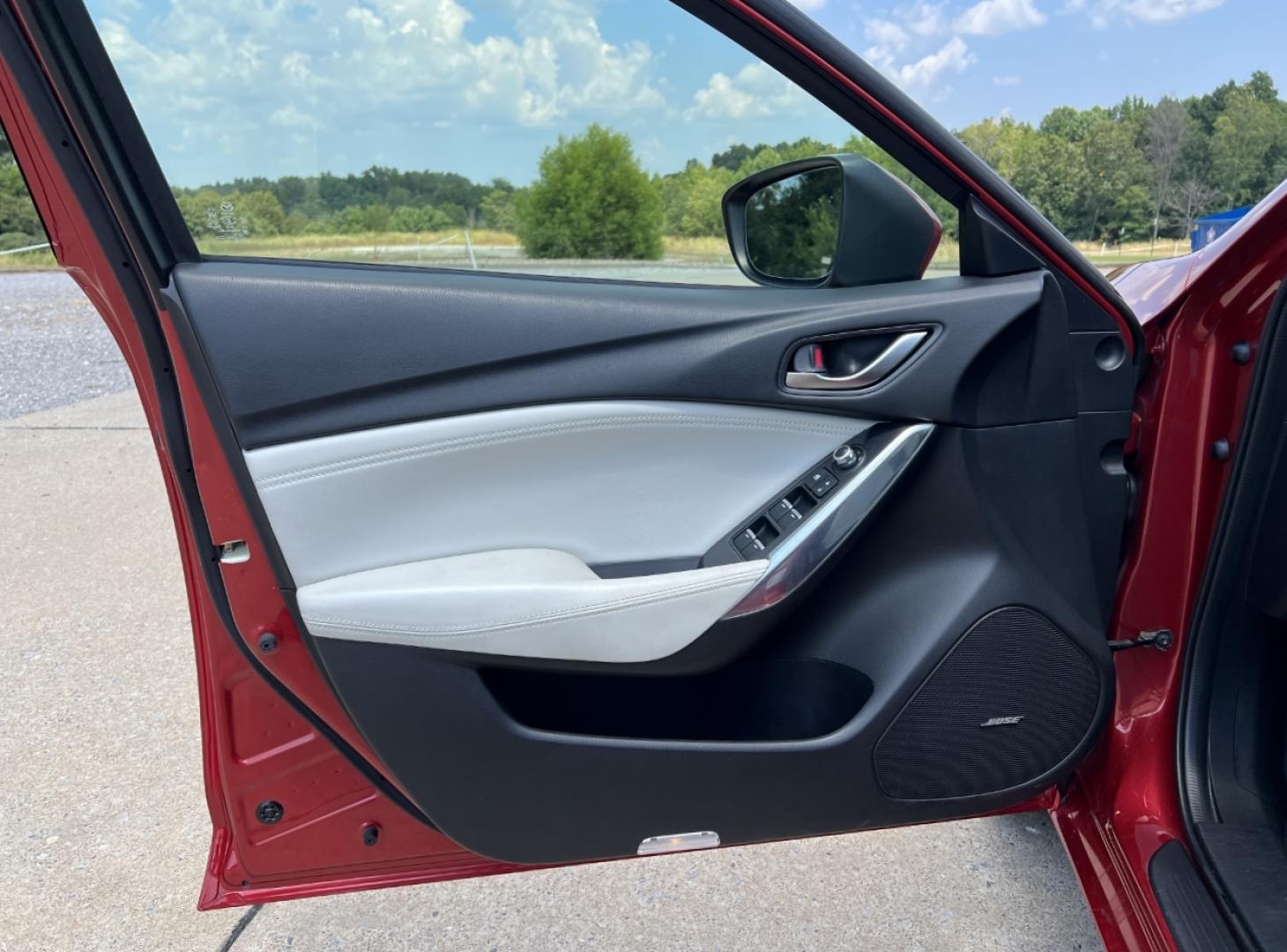 2016 RED /Tan Leather Mazda Mazda6 i Grand Touring (JM1GJ1W57G1) with an 2.5L 4 Cyl. engine, Automatic transmission, located at 2990 Old Orchard Rd., Jackson, MO, 63755, 37.354214, -89.612106 - 2016 Mazda 6 Grand Touring 1-Owner Only 74xxx miles Front Wheel Drive 2.5L 4 Cyl. Automatic Leather Navigation Power/Heated Seats Backup Camera Sunroof Bluetooth Cruise Power Windows/Locks/Mirrors We have financing available and we accept trades! Fill out a credit application on our we - Photo#14
