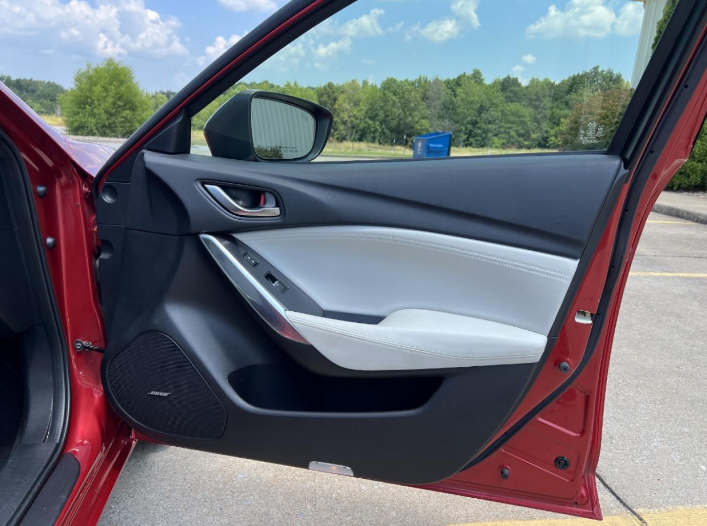 2016 RED /Tan Leather Mazda Mazda6 i Grand Touring (JM1GJ1W57G1) with an 2.5L 4 Cyl. engine, Automatic transmission, located at 2990 Old Orchard Rd., Jackson, MO, 63755, 37.354214, -89.612106 - 2016 Mazda 6 Grand Touring 1-Owner Only 74xxx miles Front Wheel Drive 2.5L 4 Cyl. Automatic Leather Navigation Power/Heated Seats Backup Camera Sunroof Bluetooth Cruise Power Windows/Locks/Mirrors We have financing available and we accept trades! Fill out a credit application on our we - Photo#16