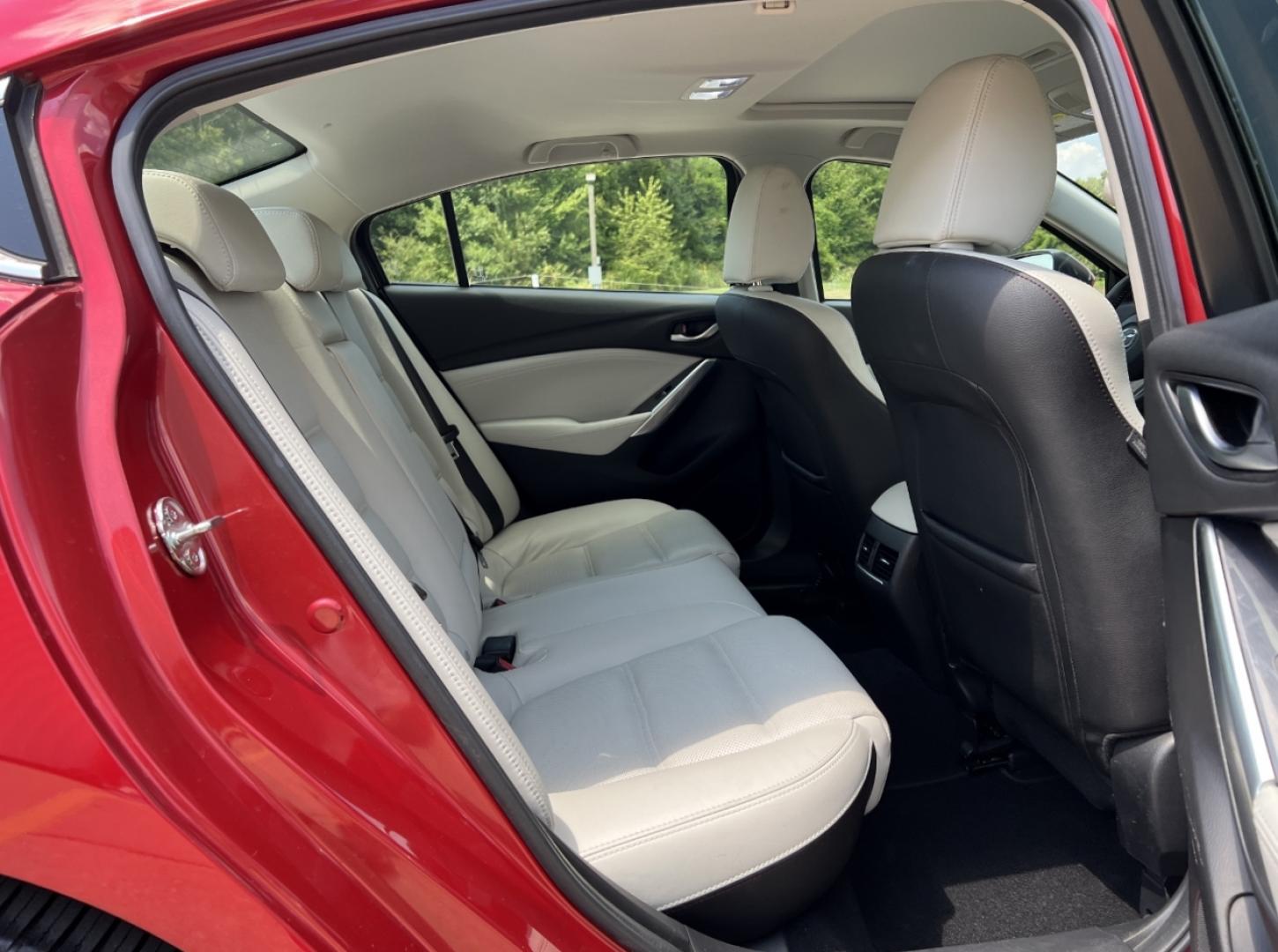 2016 RED /Tan Leather Mazda Mazda6 i Grand Touring (JM1GJ1W57G1) with an 2.5L 4 Cyl. engine, Automatic transmission, located at 2990 Old Orchard Rd., Jackson, MO, 63755, 37.354214, -89.612106 - 2016 Mazda 6 Grand Touring 1-Owner Only 74xxx miles Front Wheel Drive 2.5L 4 Cyl. Automatic Leather Navigation Power/Heated Seats Backup Camera Sunroof Bluetooth Cruise Power Windows/Locks/Mirrors We have financing available and we accept trades! Fill out a credit application on our we - Photo#19