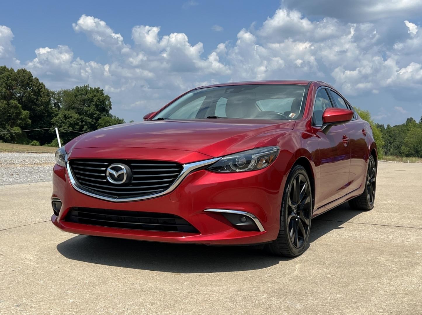 2016 RED /Tan Leather Mazda Mazda6 i Grand Touring (JM1GJ1W57G1) with an 2.5L 4 Cyl. engine, Automatic transmission, located at 2990 Old Orchard Rd., Jackson, MO, 63755, 37.354214, -89.612106 - 2016 Mazda 6 Grand Touring 1-Owner Only 74xxx miles Front Wheel Drive 2.5L 4 Cyl. Automatic Leather Navigation Power/Heated Seats Backup Camera Sunroof Bluetooth Cruise Power Windows/Locks/Mirrors We have financing available and we accept trades! Fill out a credit application on our we - Photo#7
