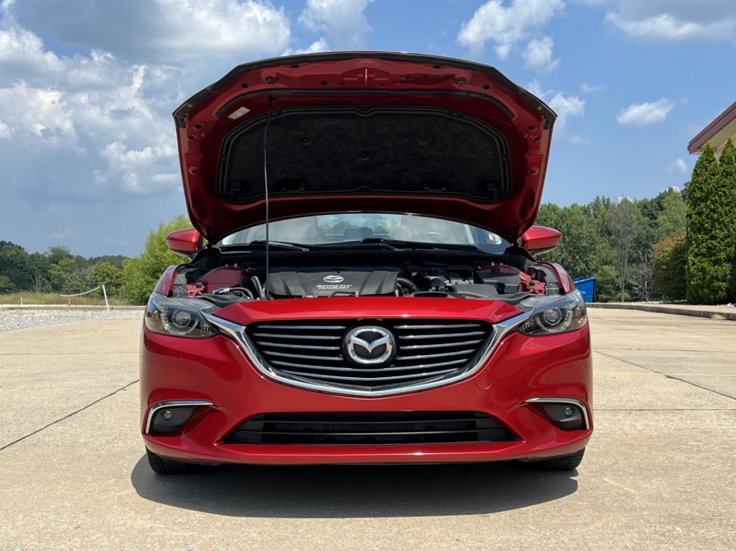 2016 RED /Tan Leather Mazda Mazda6 i Grand Touring (JM1GJ1W57G1) with an 2.5L 4 Cyl. engine, Automatic transmission, located at 2990 Old Orchard Rd., Jackson, MO, 63755, 37.354214, -89.612106 - 2016 Mazda 6 Grand Touring 1-Owner Only 74xxx miles Front Wheel Drive 2.5L 4 Cyl. Automatic Leather Navigation Power/Heated Seats Backup Camera Sunroof Bluetooth Cruise Power Windows/Locks/Mirrors We have financing available and we accept trades! Fill out a credit application on our we - Photo#34