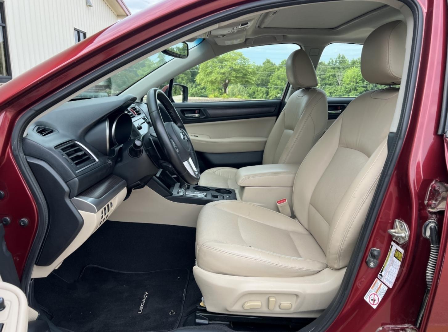 2016 MAROON /Tan Leather Subaru Legacy 3.6R Limited (4S3BNEN67G3) with an 3.6L V6 engine, CVT transmission, located at 506 S. Kingshighway, Cape Girardeau, MO, 63703, (573) 235-5000, 37.294991, -89.553635 - 2016 Subaru Legacy 3.6R Limited 93xxx miles All Wheel Drive 3.6L V6 Automatic Leather Backup Camera Power/Heated Seats Sunroof Cruise Power Windows/Locks/Mirrors We have financing available and we accept trades! Fill out a credit application on our website or come by today! If you have a - Photo#15